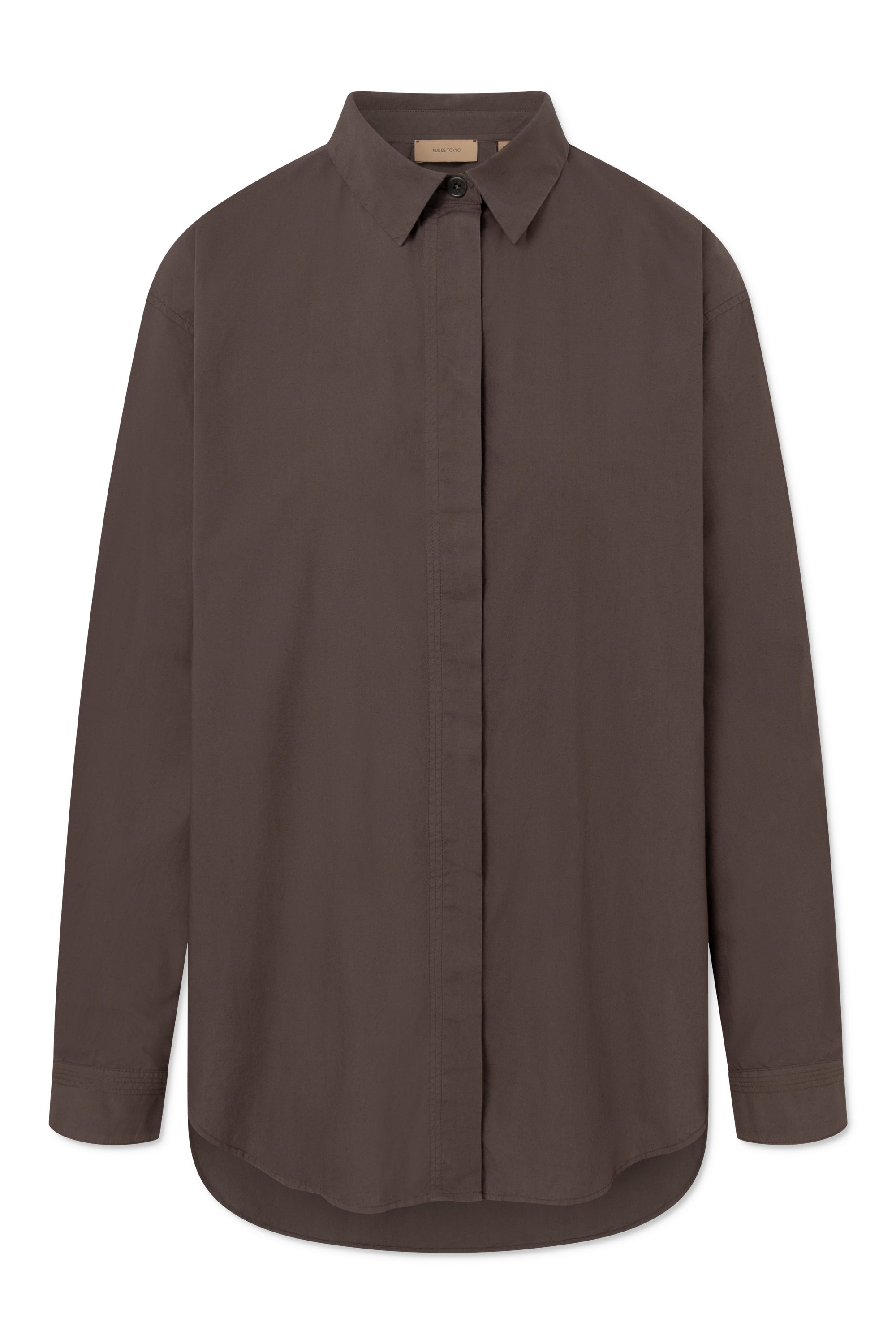 Rue de Tokyo SHELBY GMTD POPLIN Shirts FUDGE