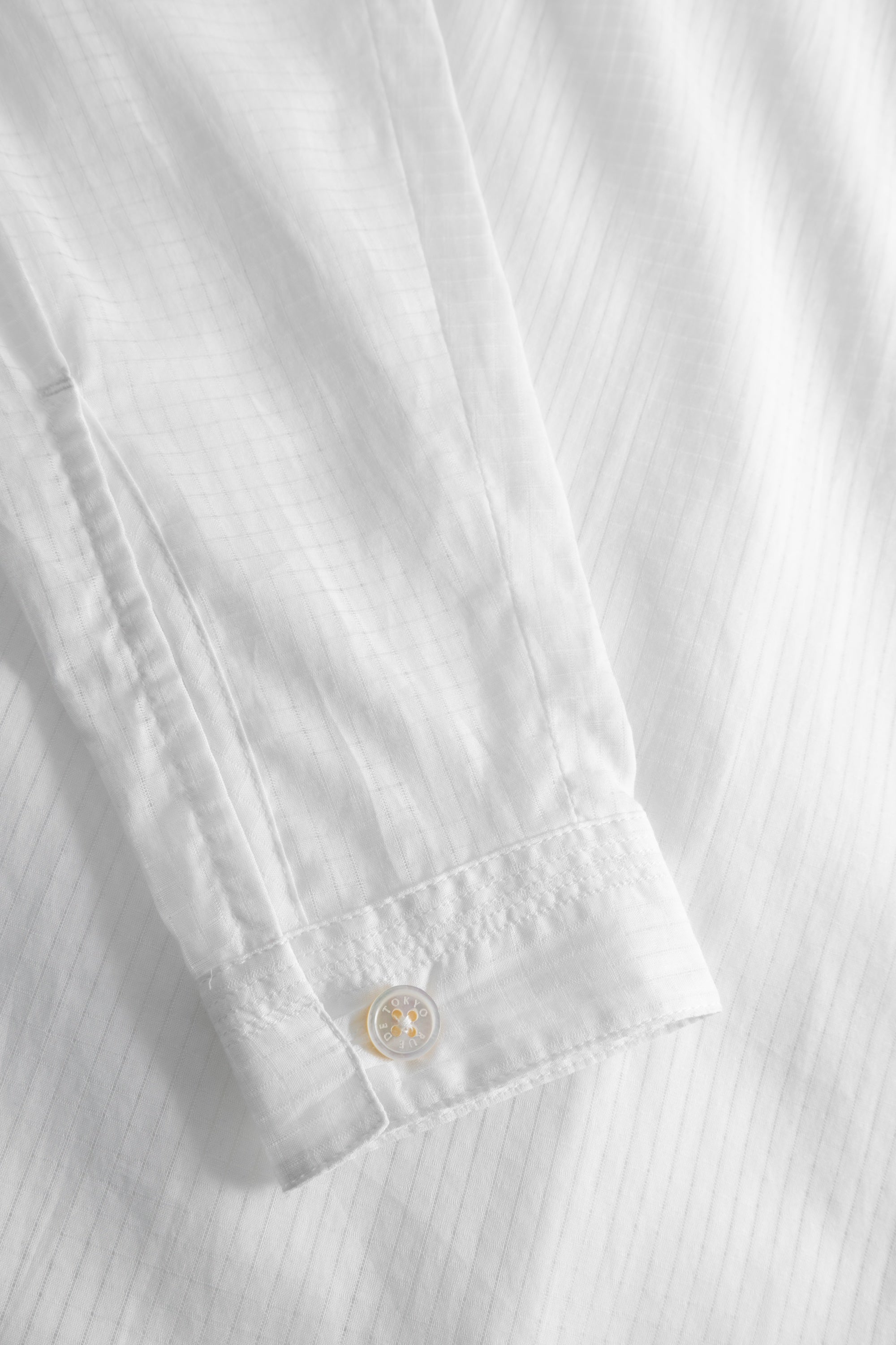 Rue de Tokyo SHELBY PATTERNED COTTON Shirts WHITE