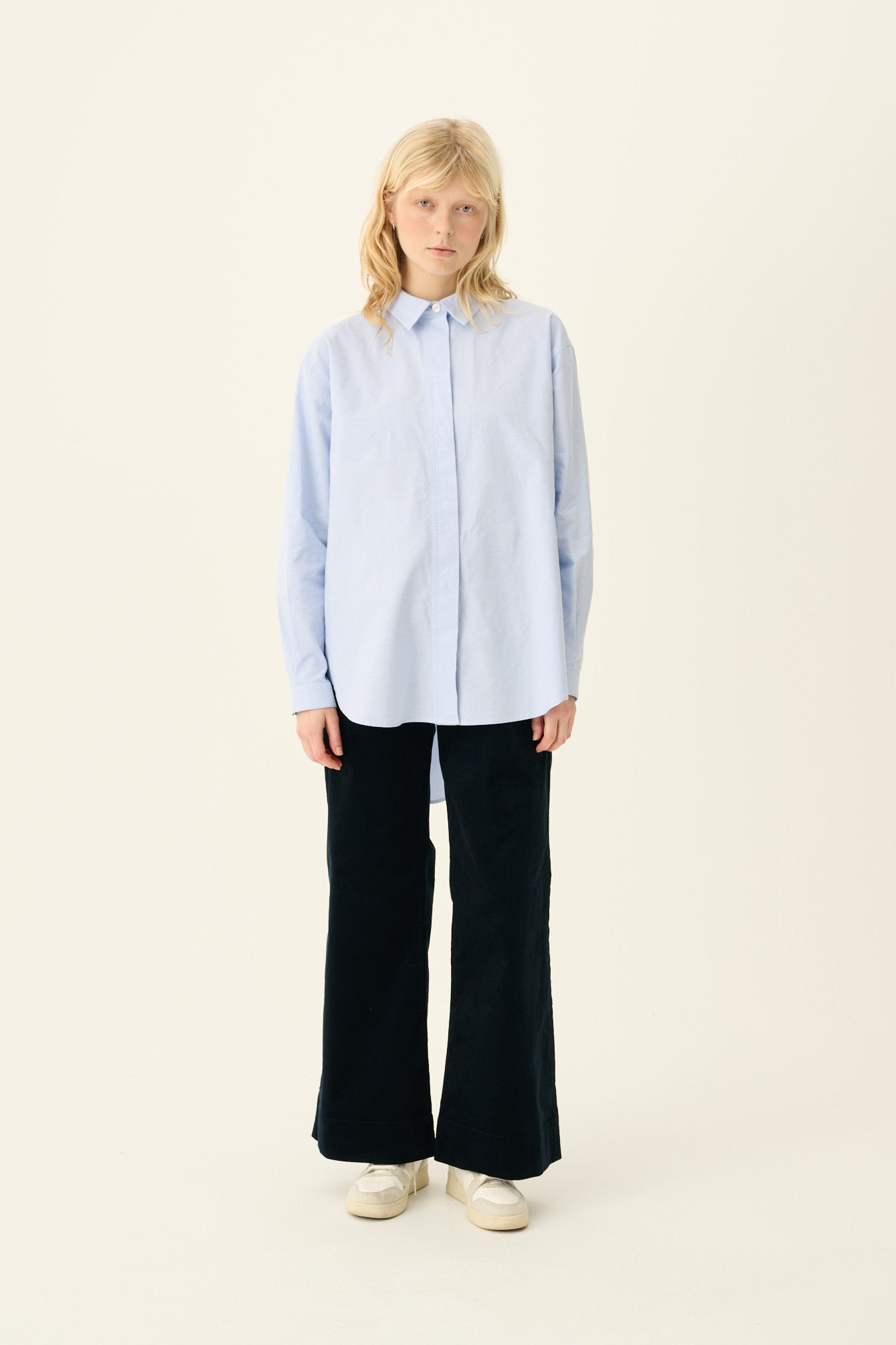 Rue de Tokyo SHELBY SOLID OXFORD Shirts LIGHT BLUE