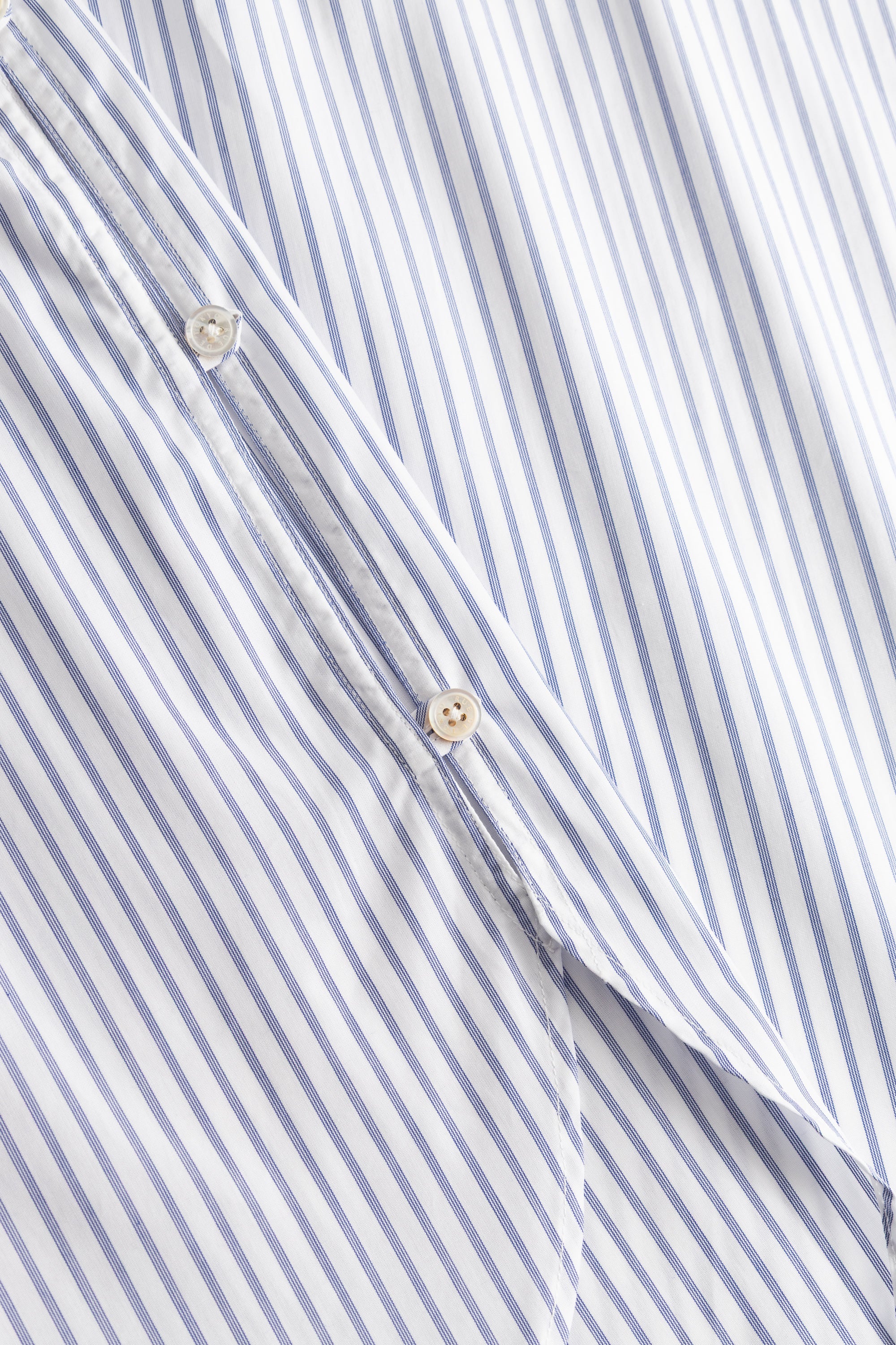 Rue de Tokyo SHELBY STRIPED SHIRTING Shirts NAVY TRIPLE STRIPE