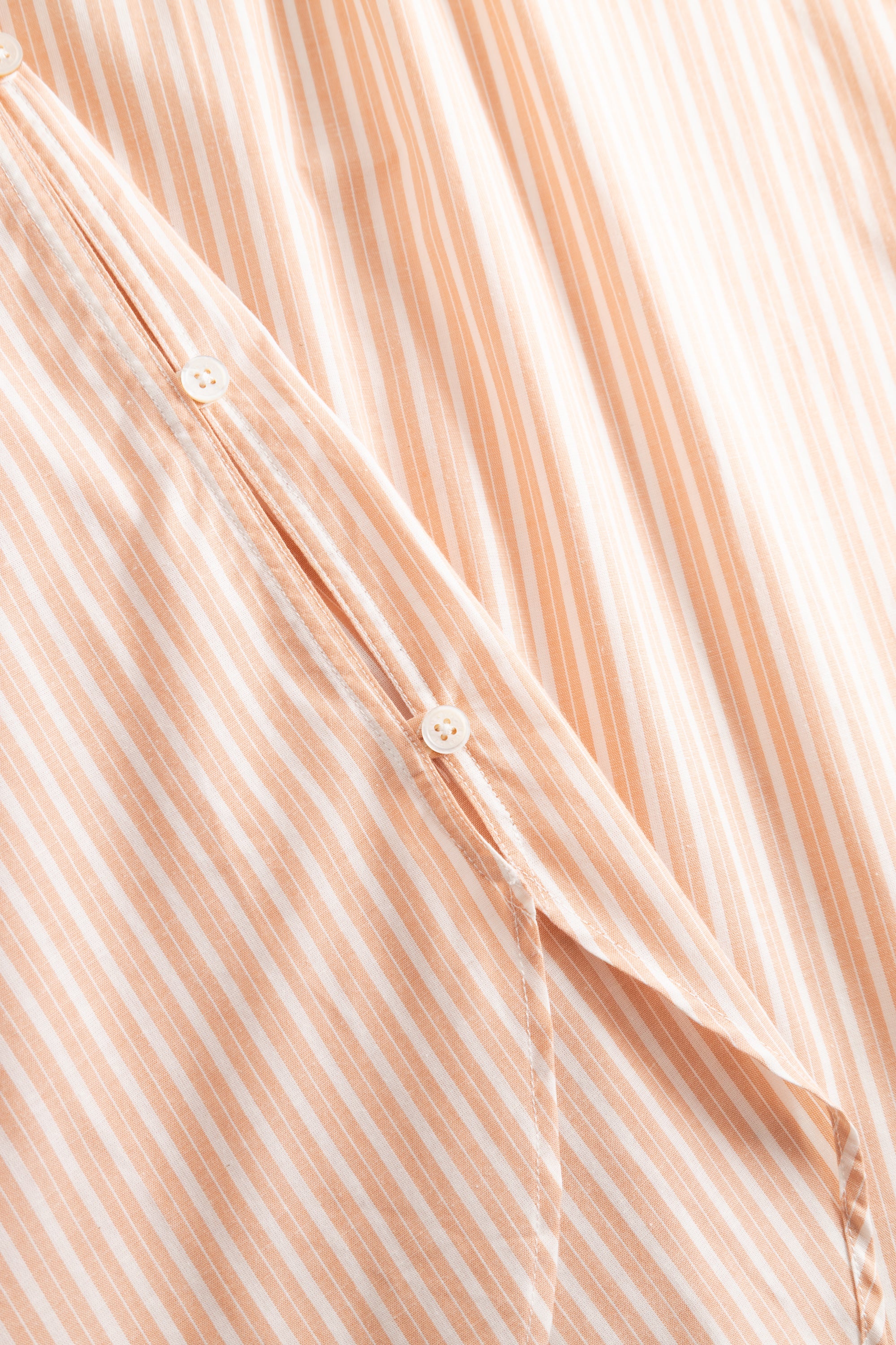 Rue de Tokyo SHELBY STRIPED SHIRTING Shirts WHITE APRICOT STRIPE