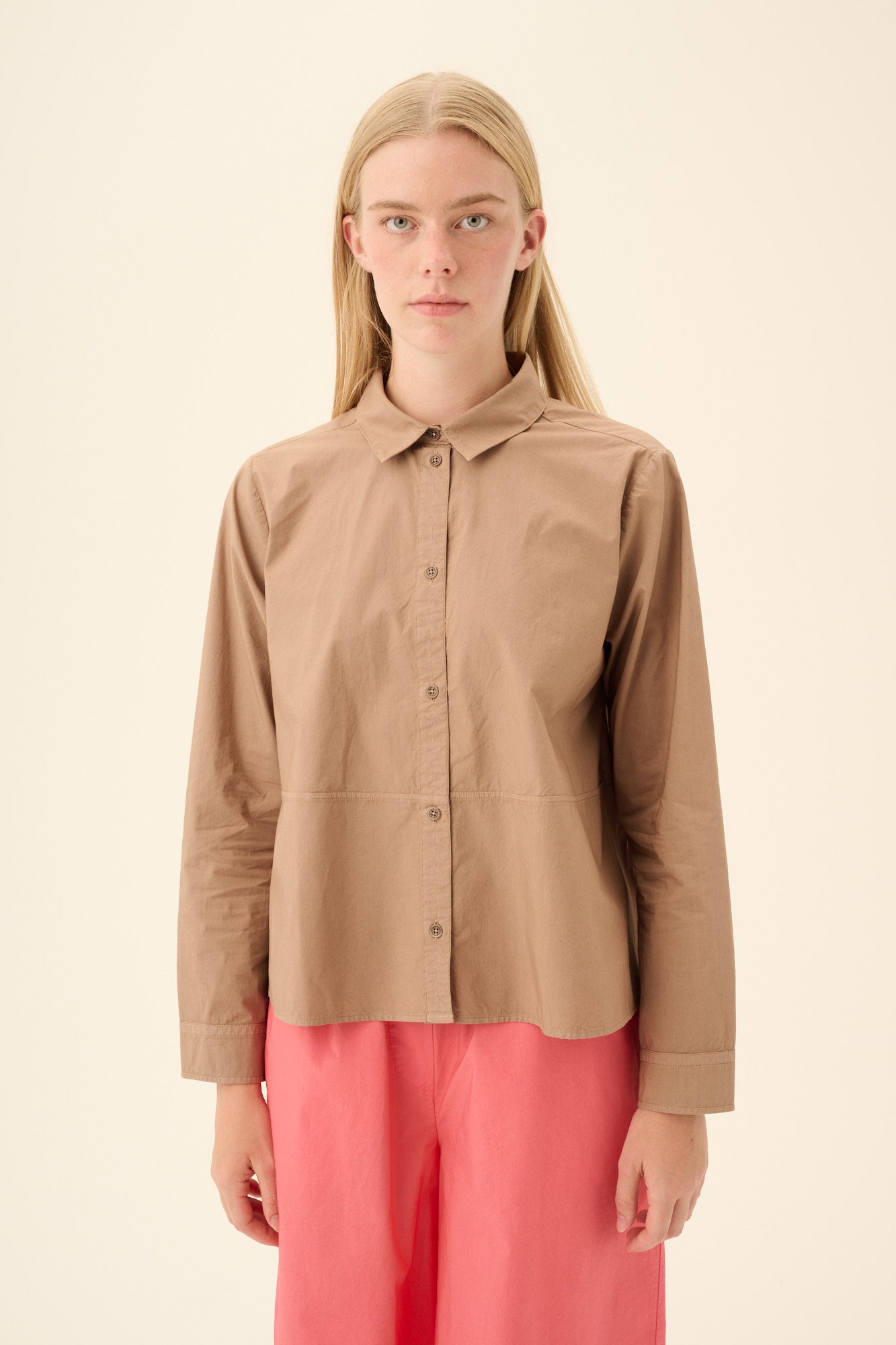 Rue de Tokyo SHELLIA GMTD POPLIN Shirts MOCHA