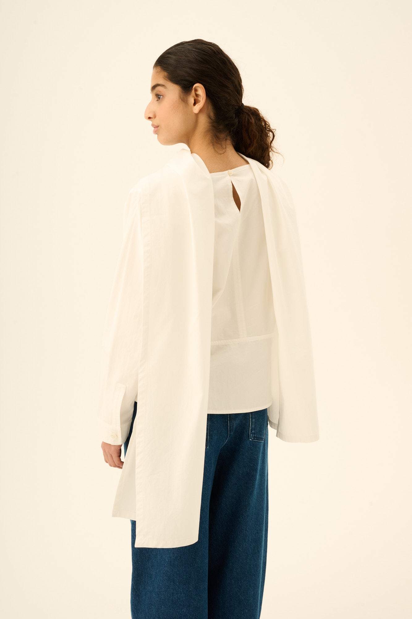 Rue de Tokyo SHION MODAL POPLIN Blouses WHITE