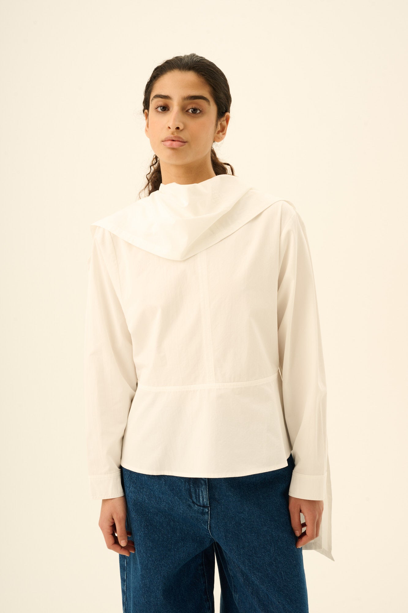 Rue de Tokyo SHION MODAL POPLIN Blouses WHITE