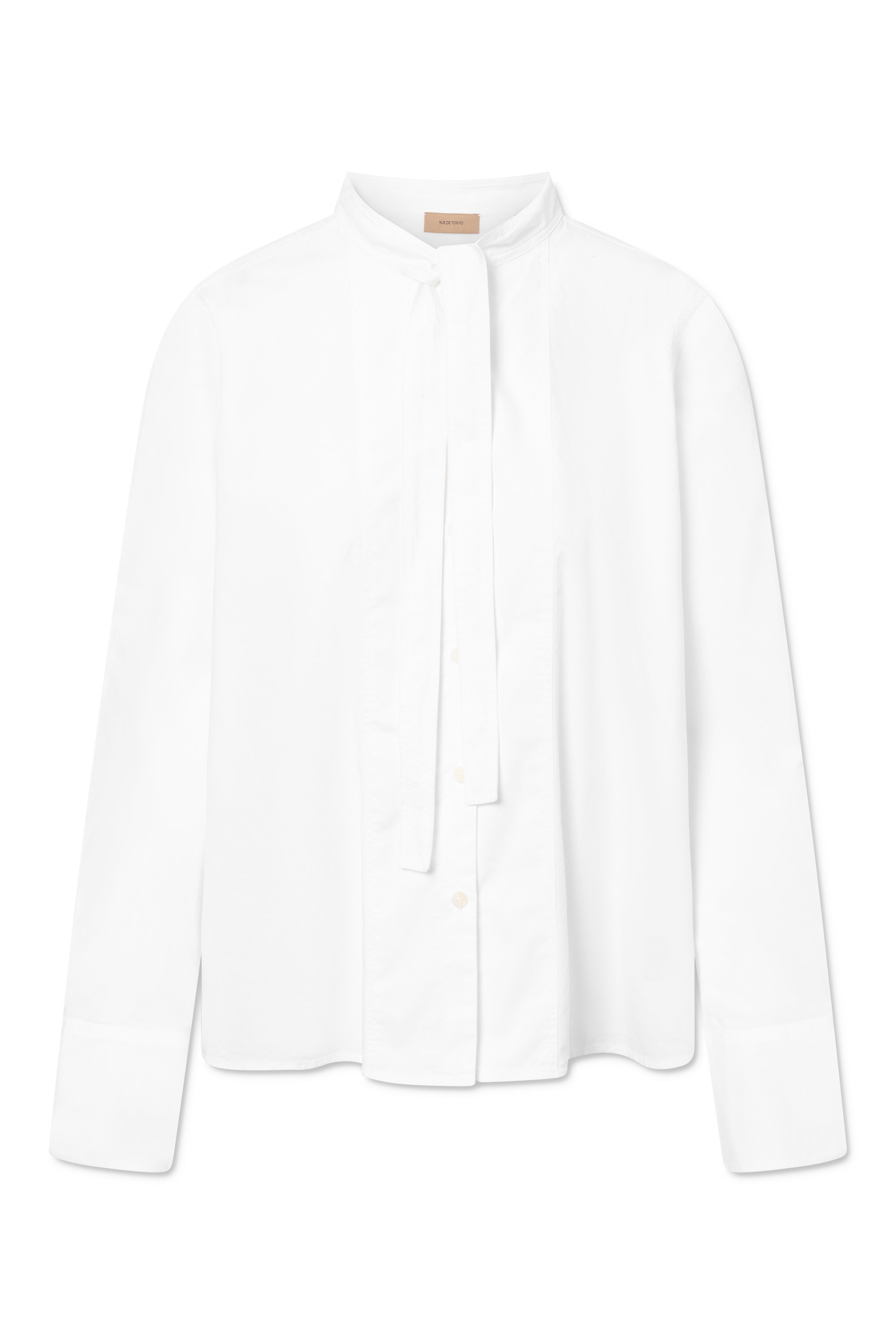 Rue de Tokyo SHOSHANA GARMENT DYED POPLIN Shirts WHITE