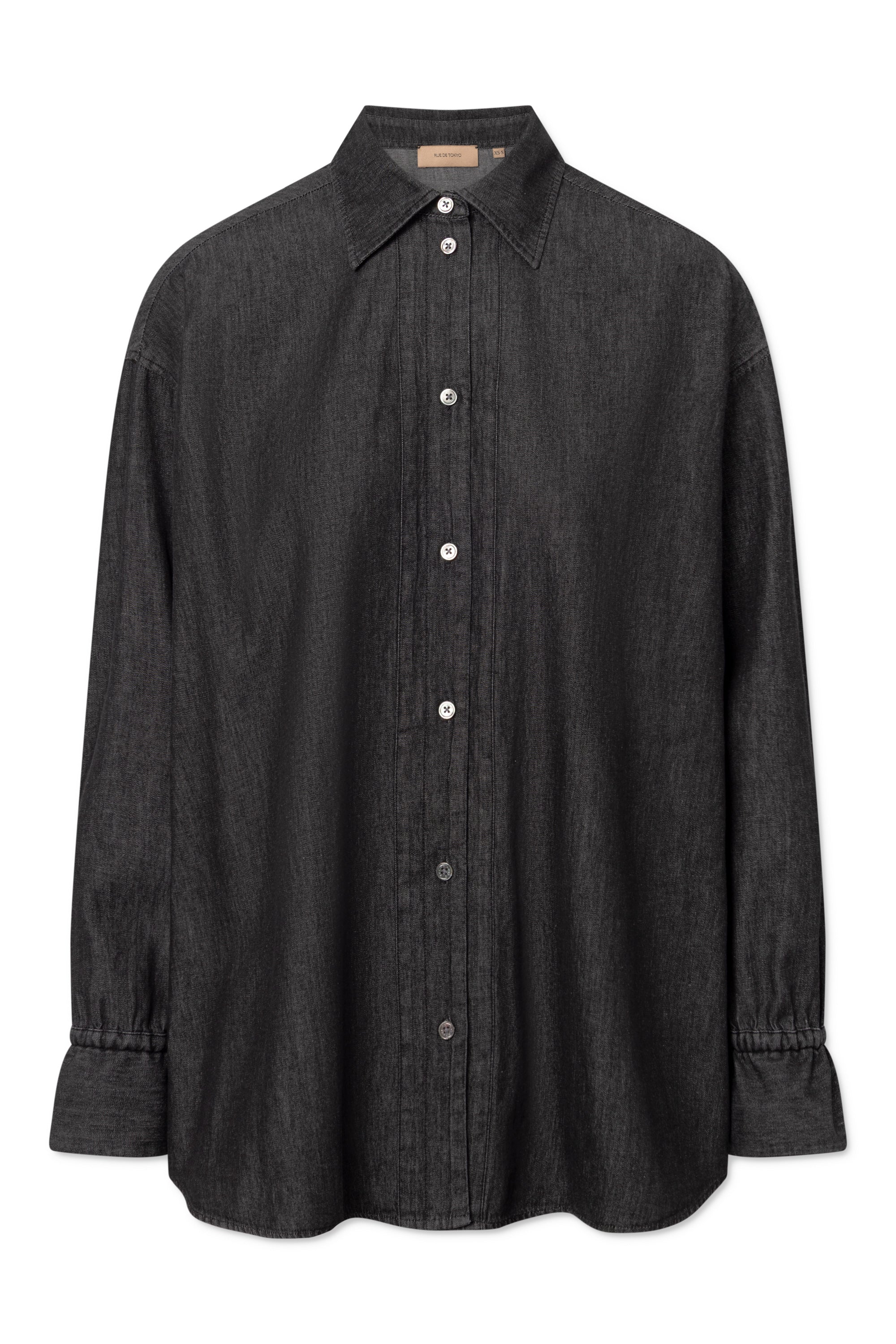 Rue de Tokyo SIGGA LIGHT DENIM Shirts WASHED BLACK DENIM