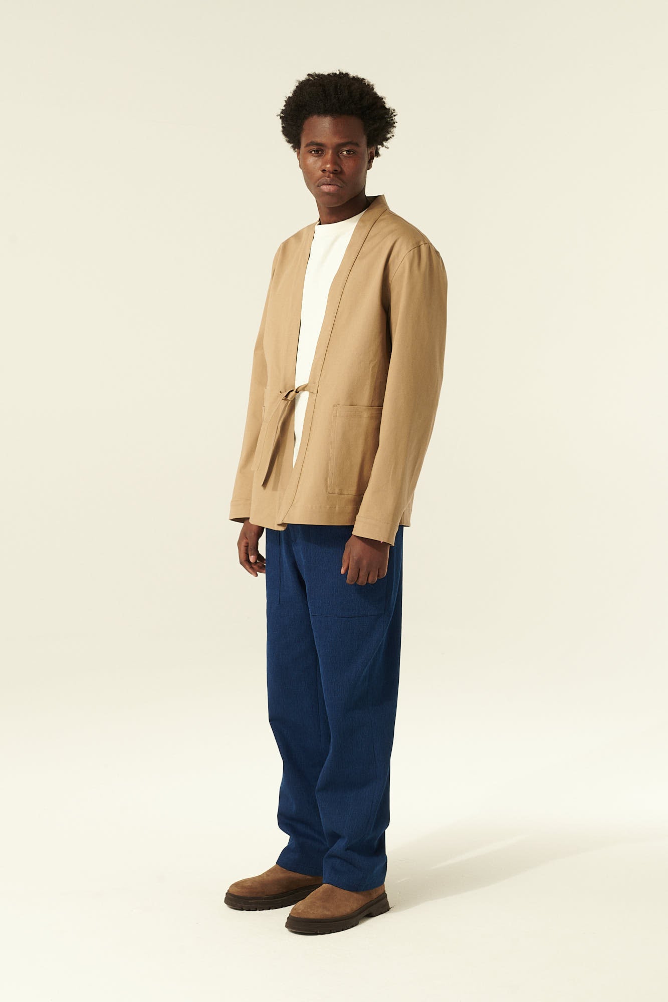 Rue de Tokyo SIGMUND PRE DYED TWILL OUTERWEAR LIGHT BROWN