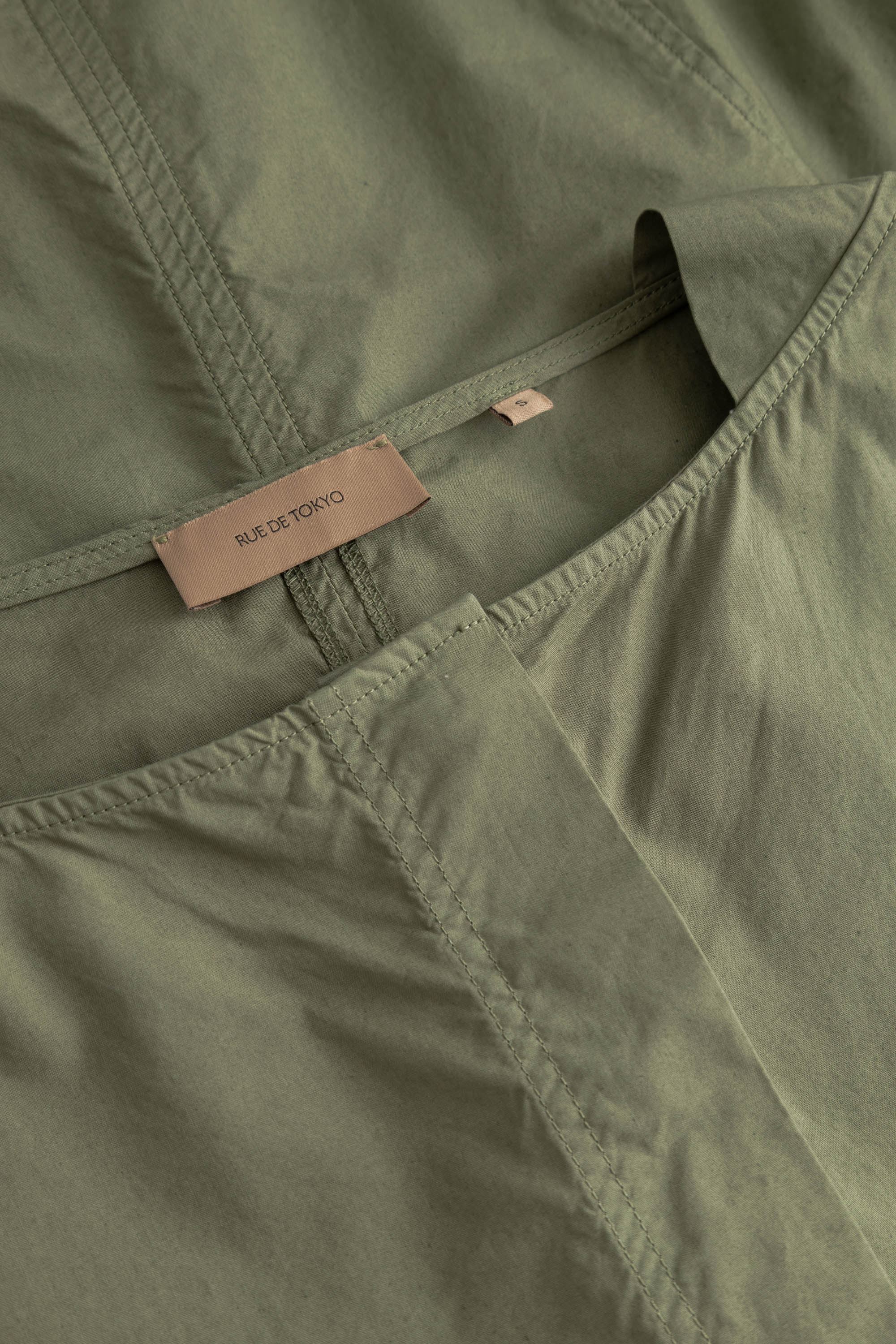 Rue de Tokyo SILJA GMTD POPLIN Blouses MOSS GREEN