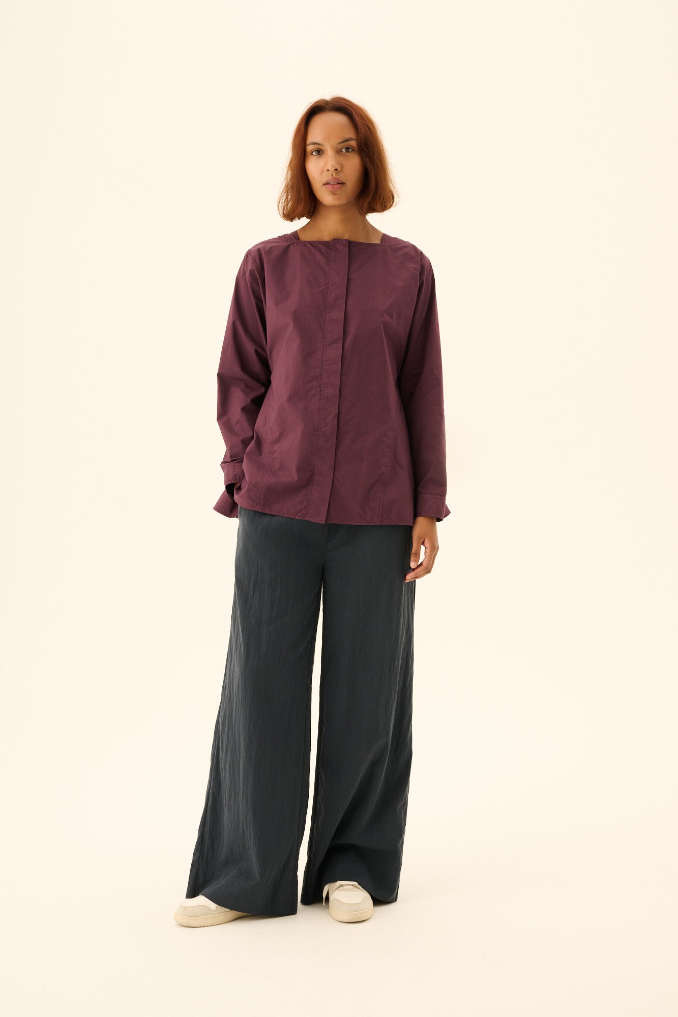 Rue de Tokyo SILJA GMTD POPLIN Blouses PLUM PURPLE