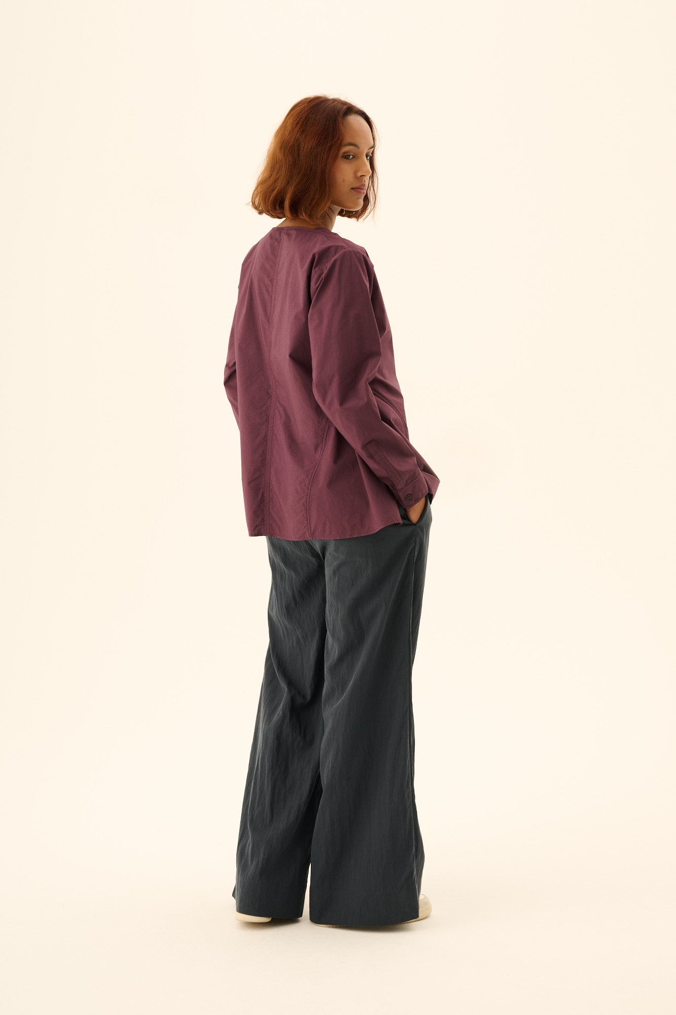 Rue de Tokyo SILJA GMTD POPLIN Blouses PLUM PURPLE