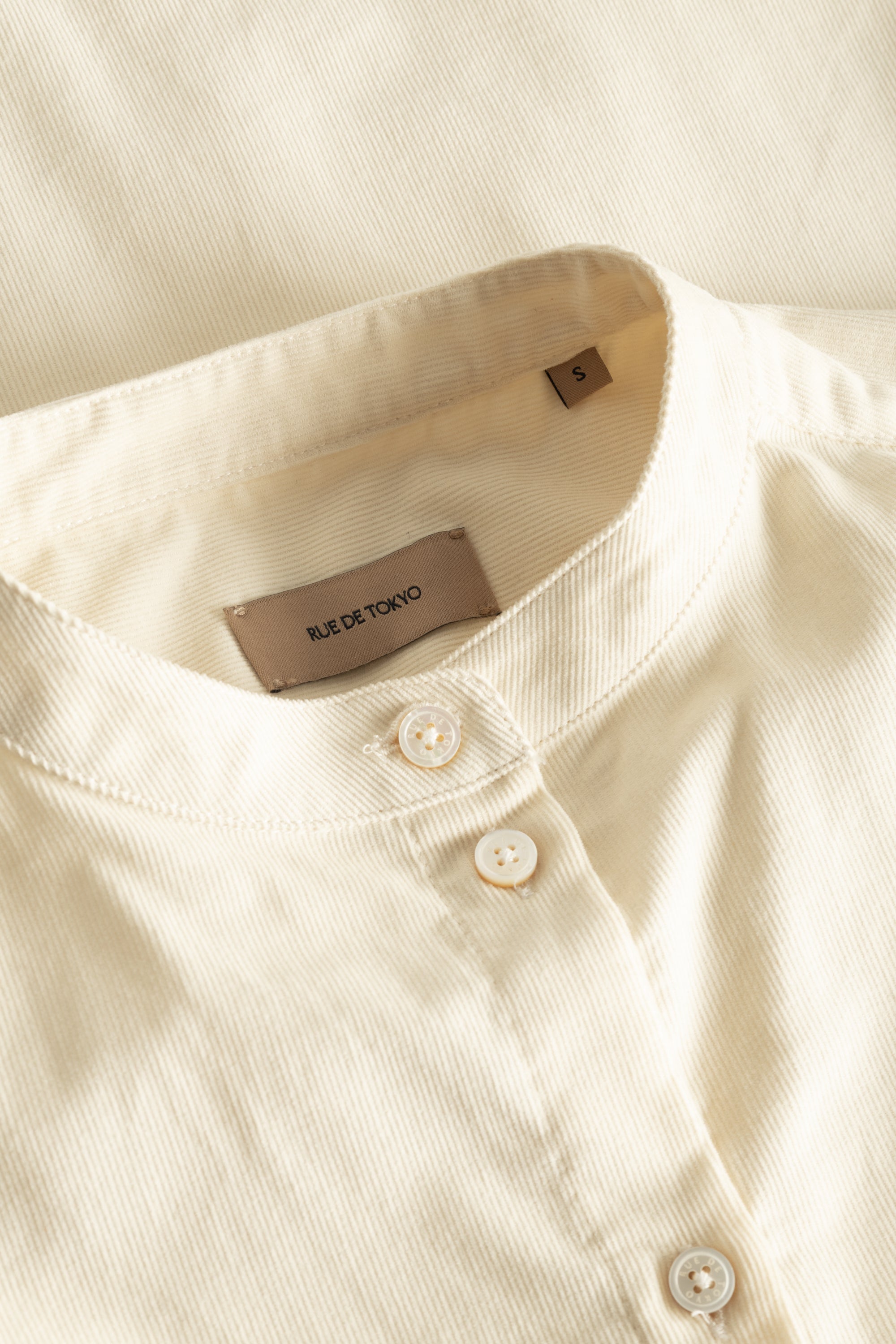 Rue de Tokyo SILKE BABY CORDUROY SHIRTS WHITE