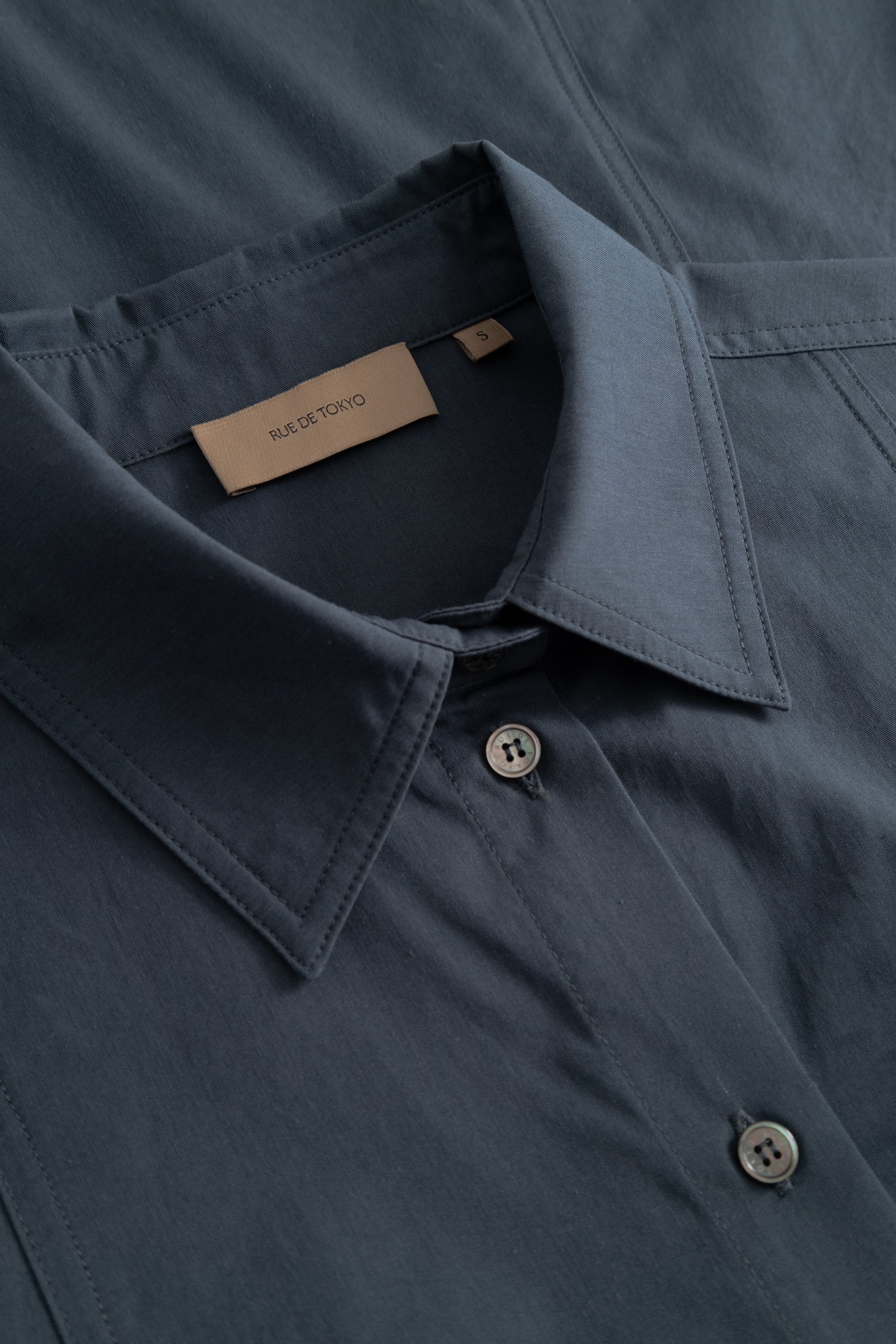 Rue de Tokyo SIMO MODAL POPLIN Shirts NAVY