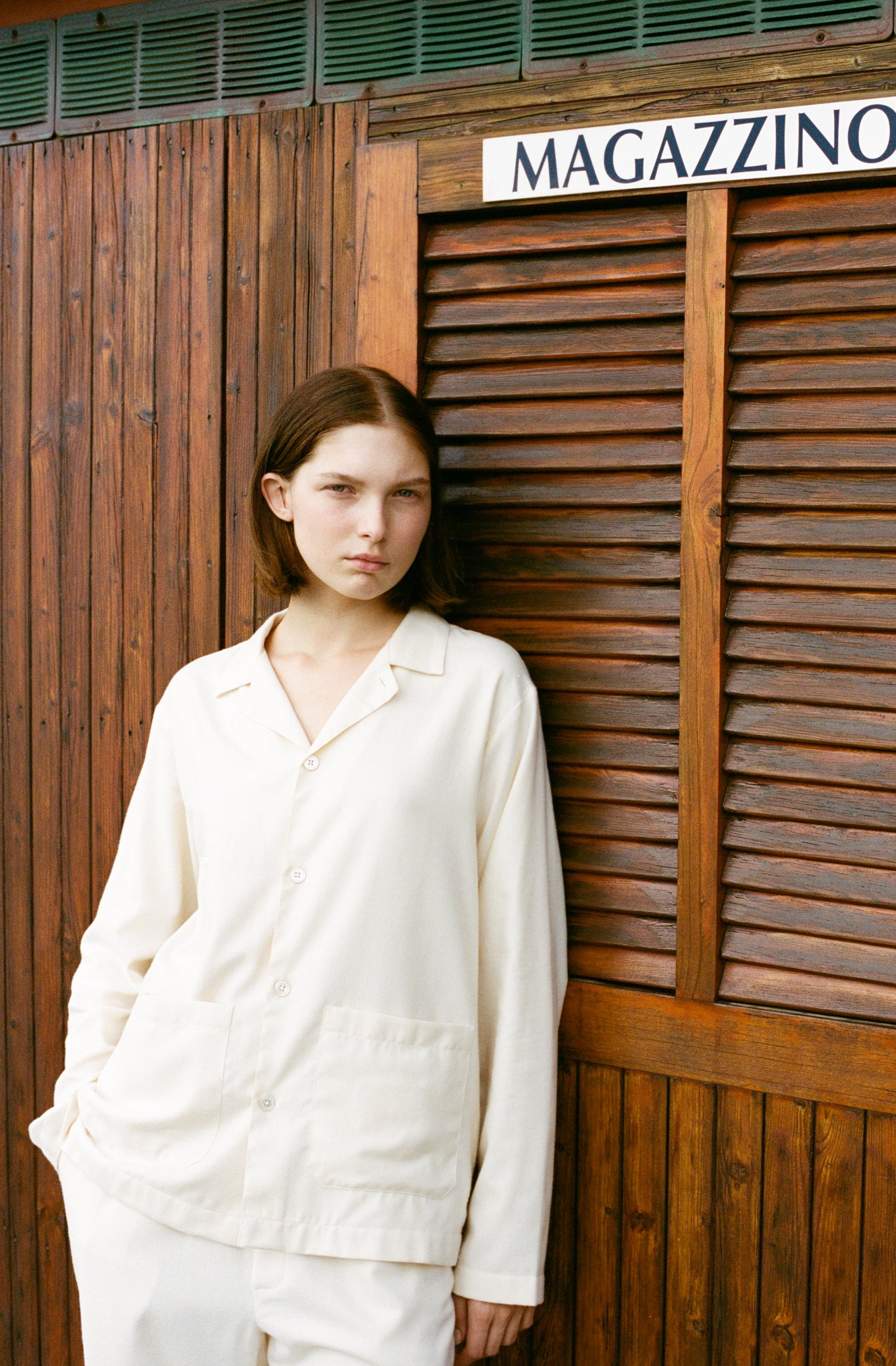 Rue de Tokyo SKYLER SUPERCAR COTTON SHIRTS IVORY