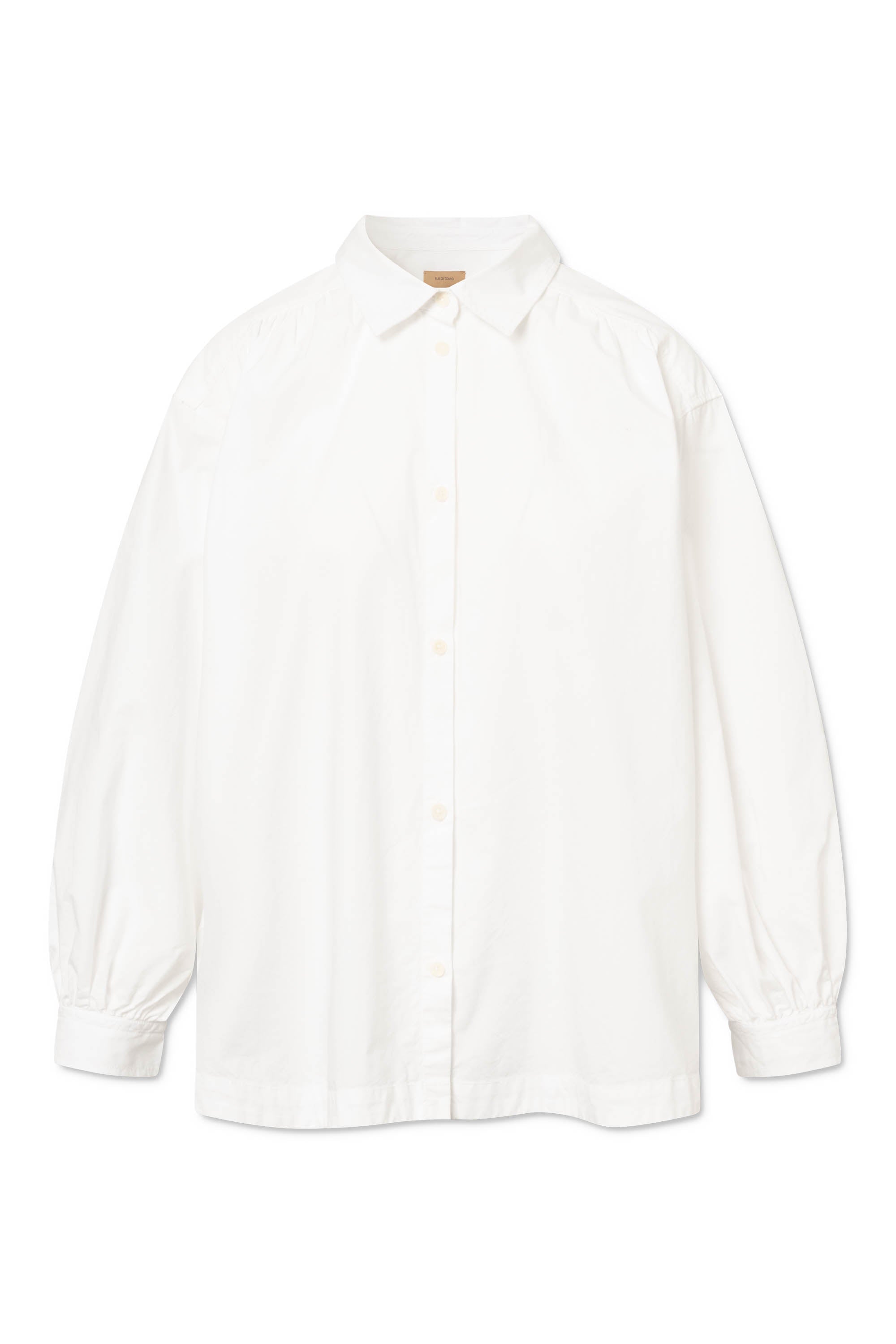 Rue de Tokyo SLOAN ORGANIC GARMENT DYED POPLIN Shirts WHITE