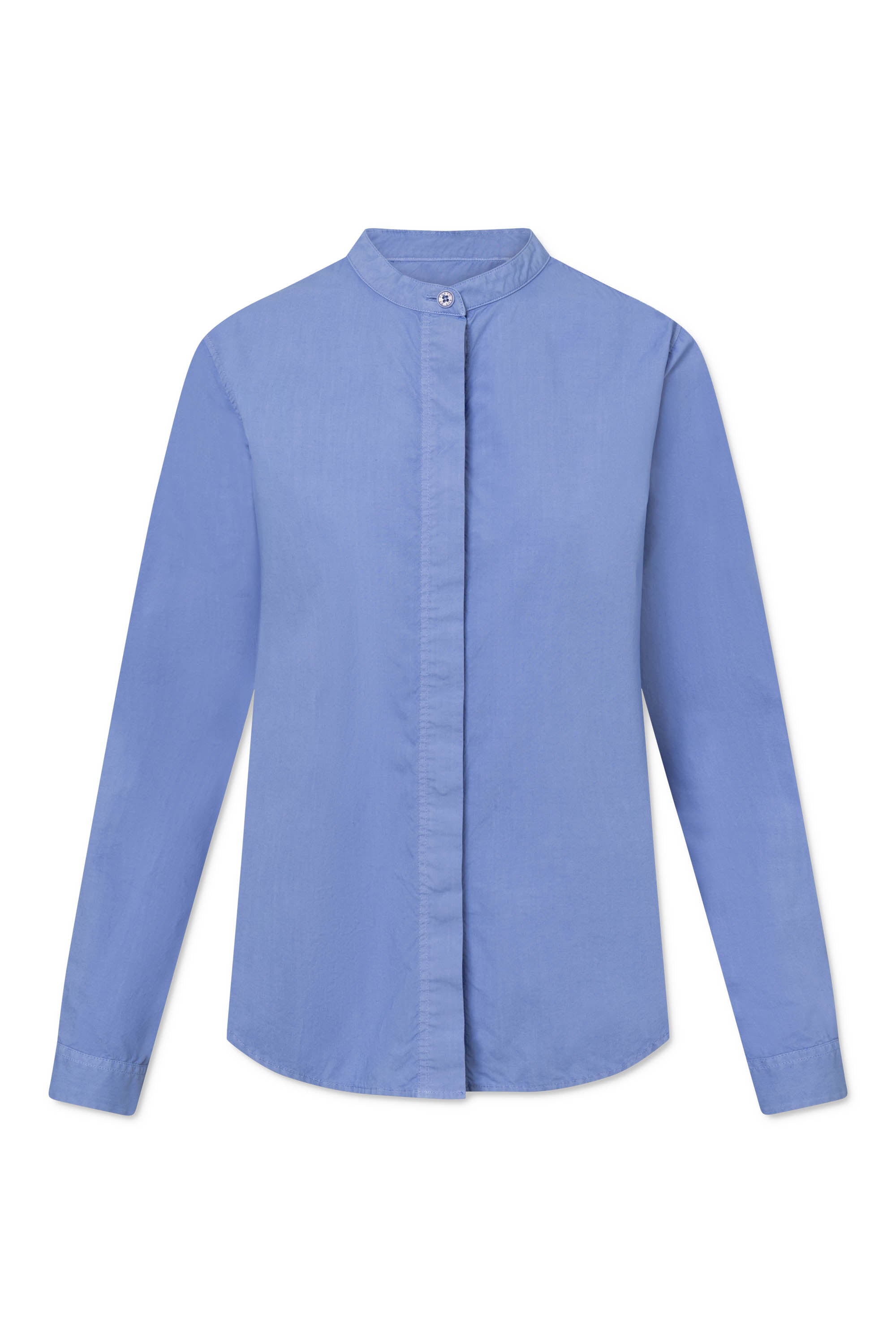 Rue de Tokyo SOFIE GARMENT DYED POPLIN Shirts BLUE BONNET