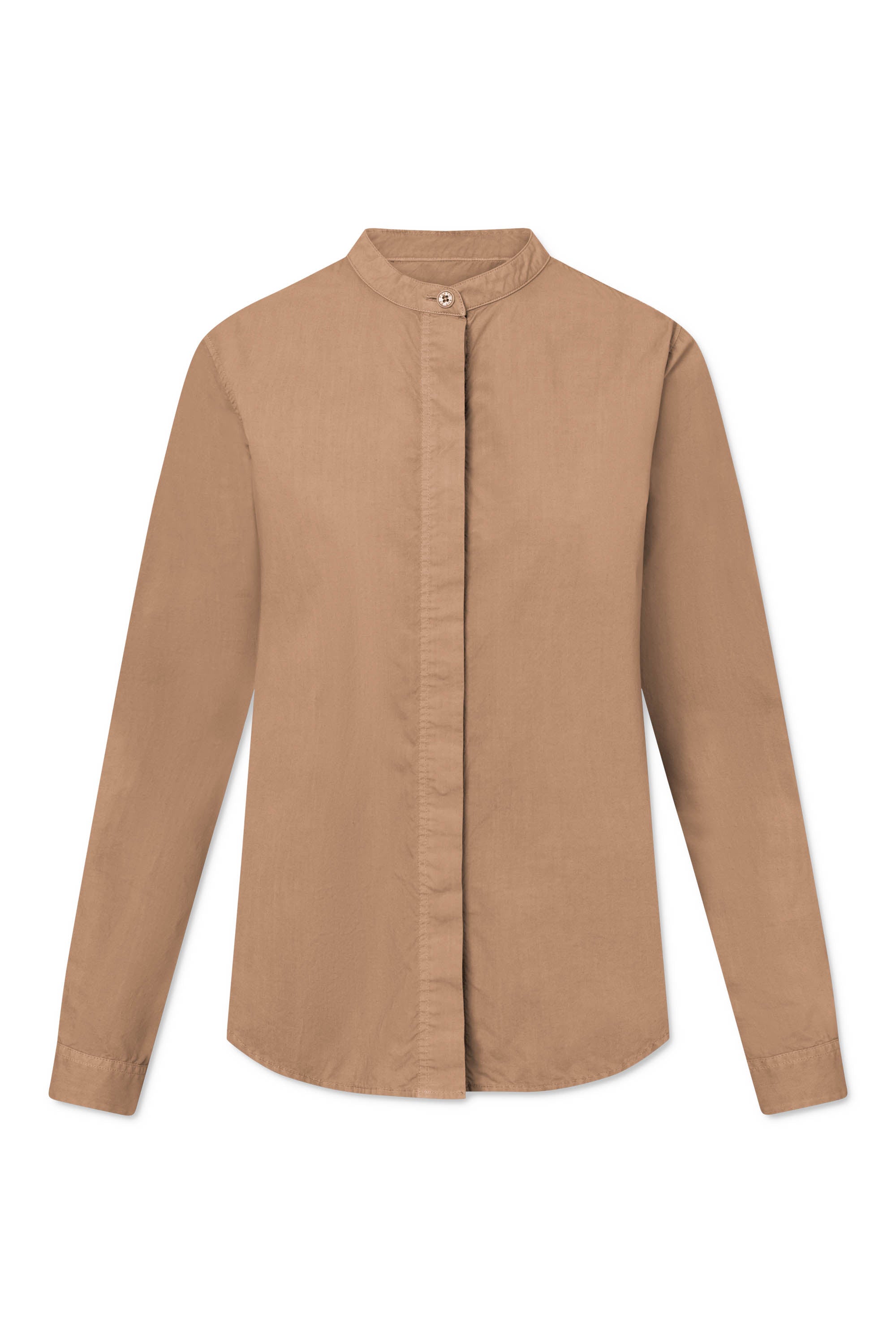 Rue de Tokyo SOFIE GARMENT DYED POPLIN Shirts MOCHA