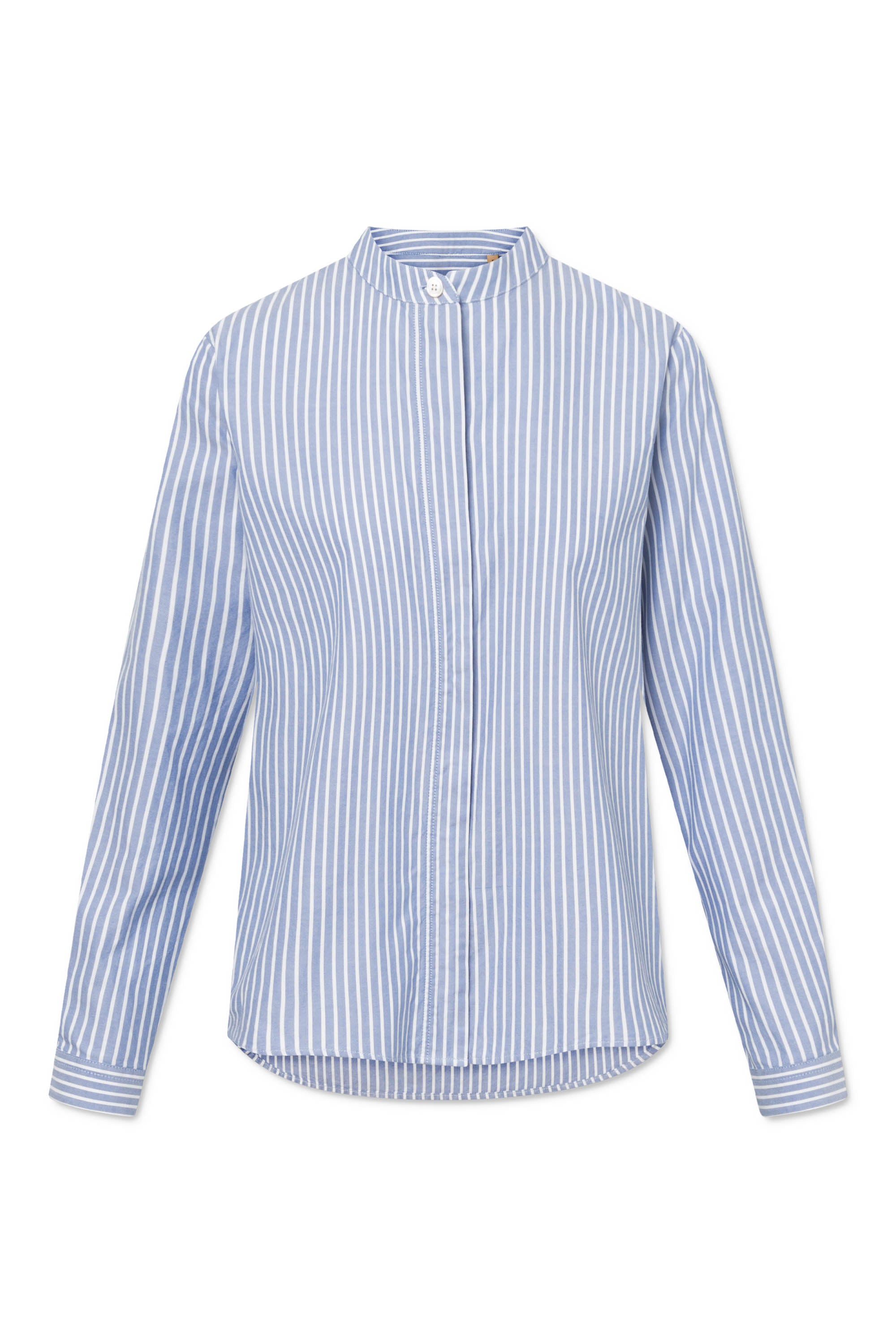 Rue de Tokyo SOFIE STRIPE OXFORD Shirts BLUE WHITE STRIPE