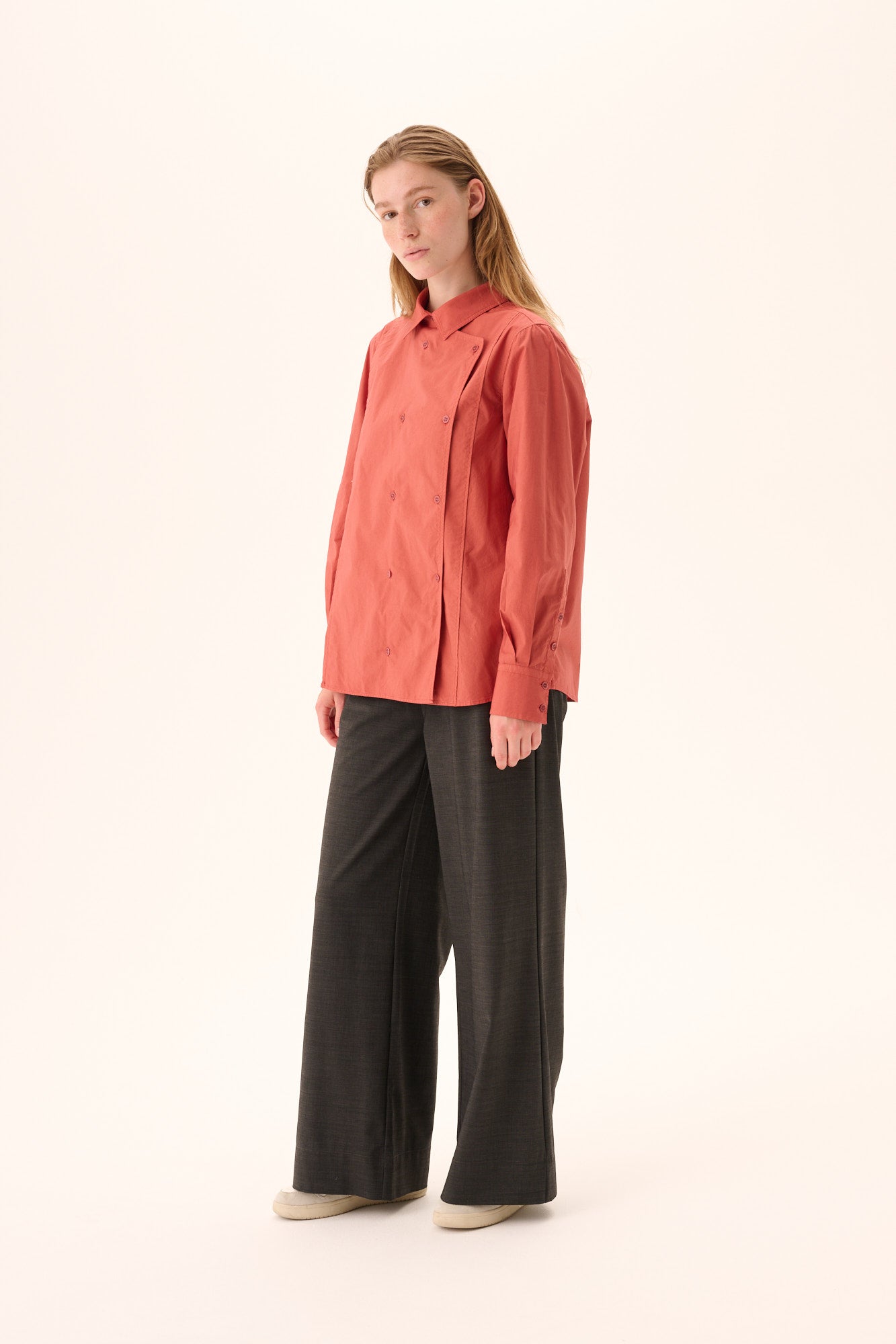 Rue de Tokyo SPARROW GARMENT DYED POPLIN Shirts FADED RUST