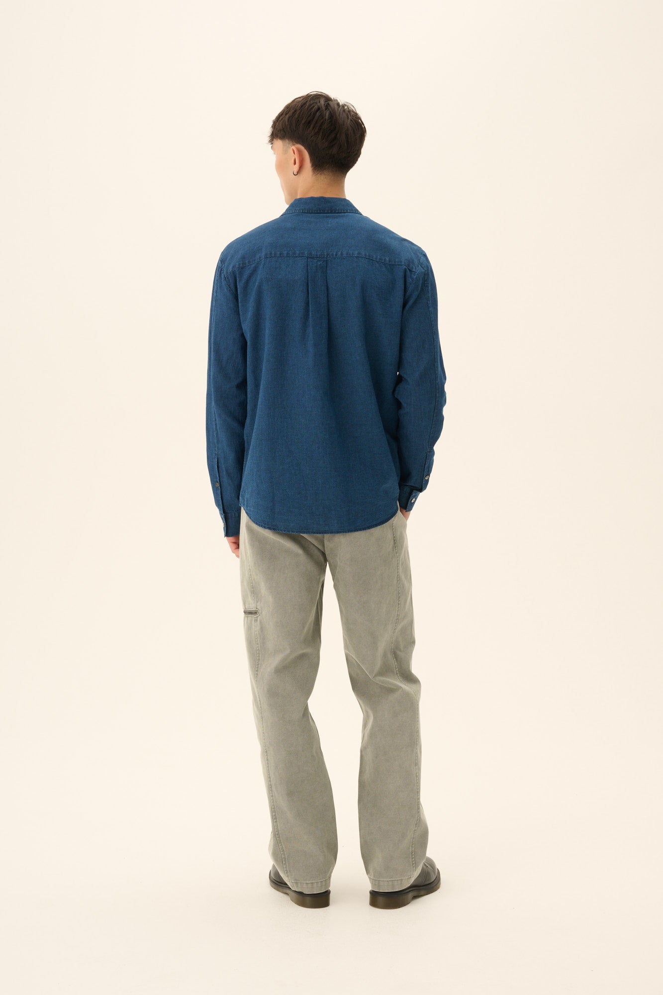 Rue de Tokyo SPERO LINEN DENIM Shirts NAVY
