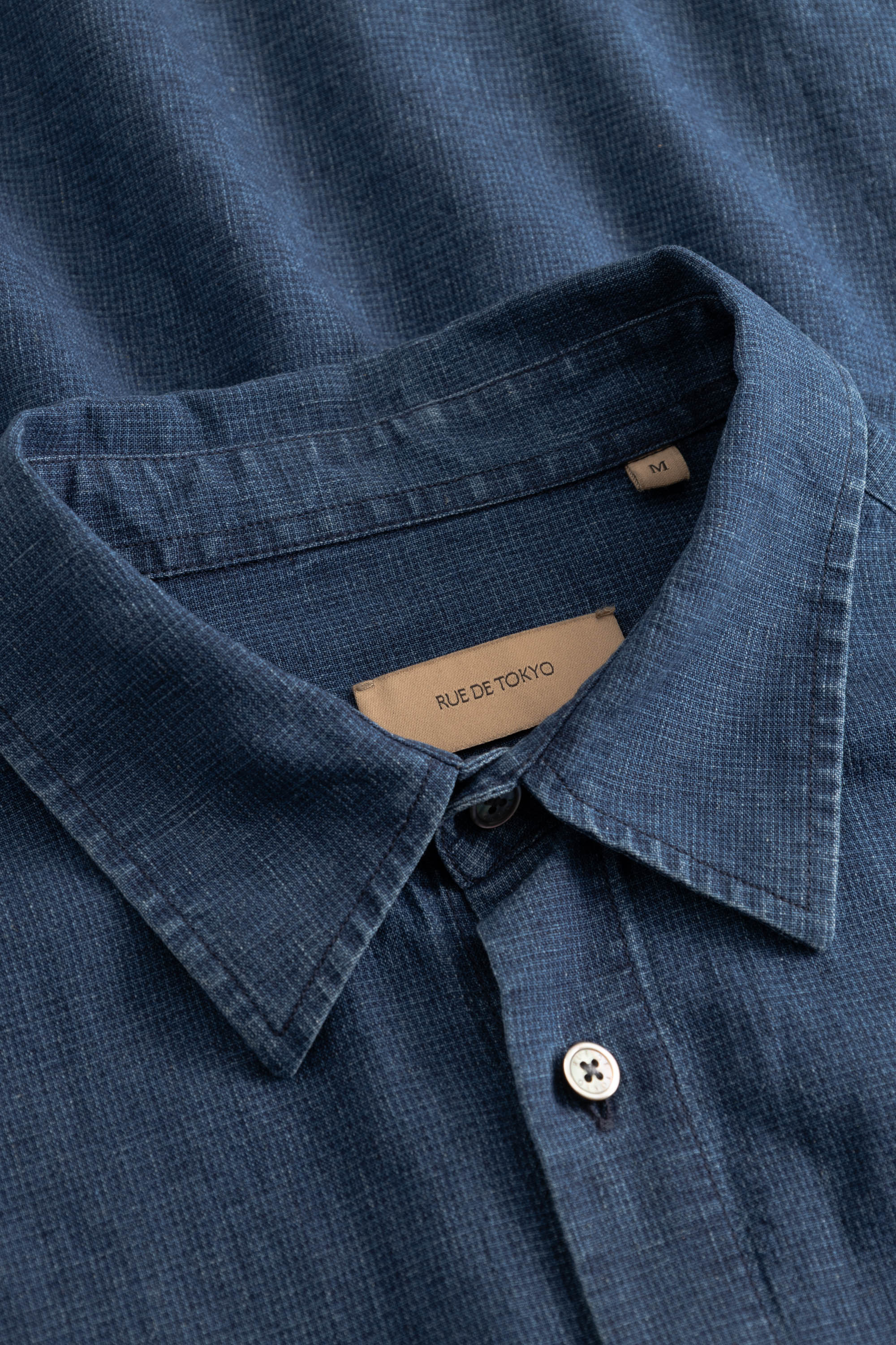 Rue de Tokyo SPERO LINEN DENIM Shirts NAVY