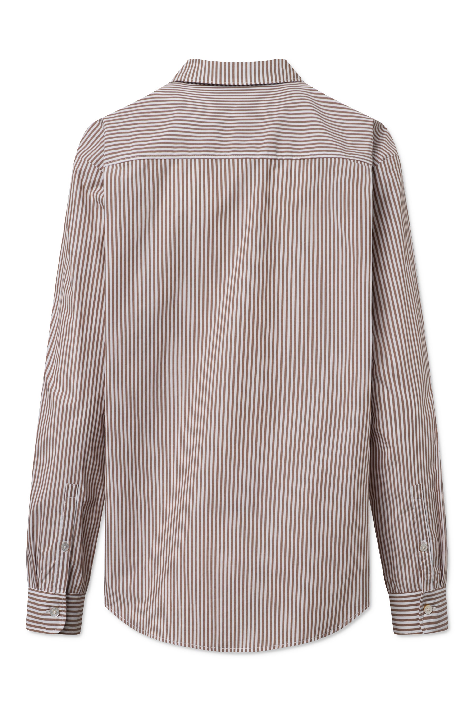 Rue de Tokyo SUE SHIRT COTTON STRIPE SHIRTS CARAMEL STRIPE