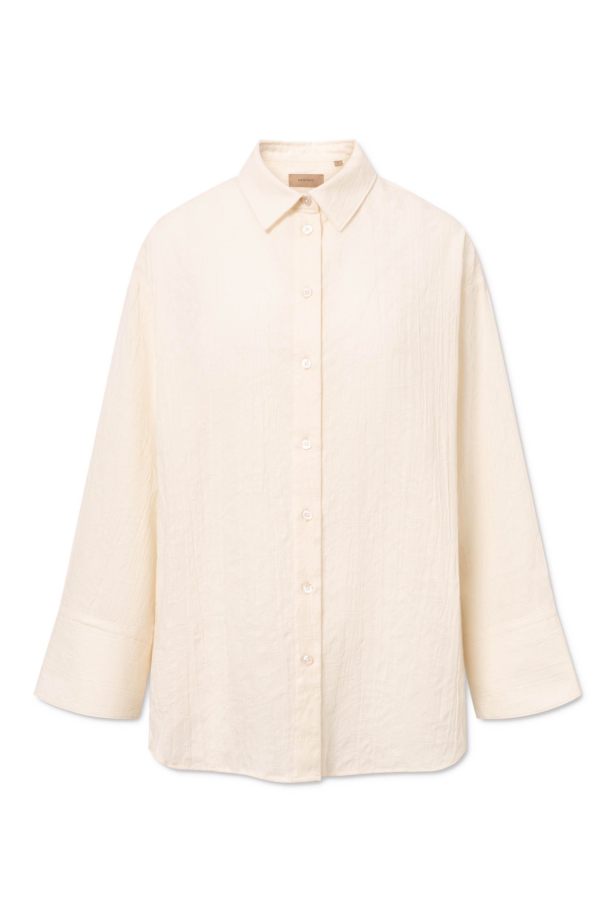 Rue de Tokyo SUMIKO LIGHT JACQUARD Shirts EGGSHELL