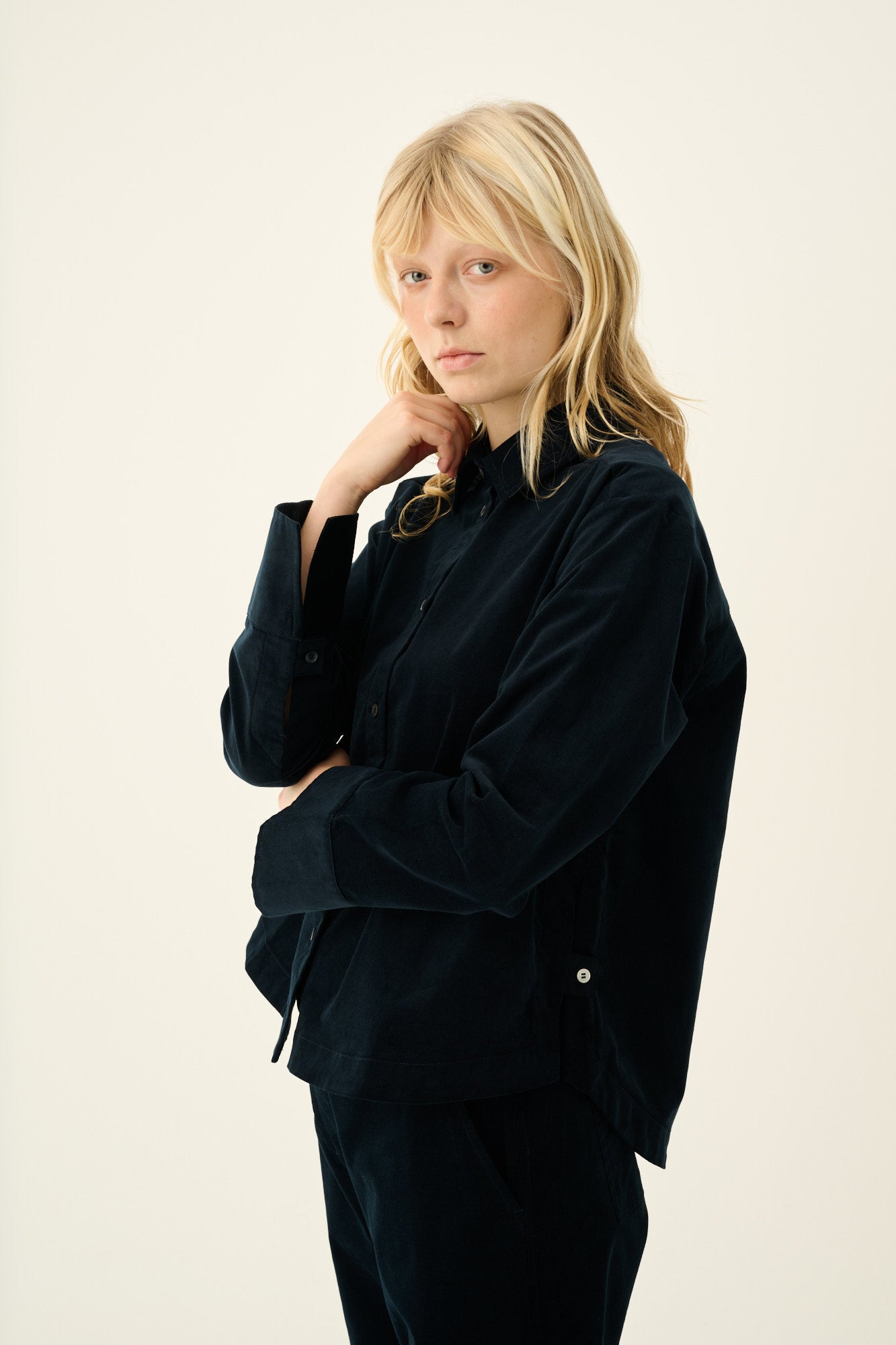 Rue de Tokyo SUNNI ORGANIC BABY CORDUROY Shirts MIDNIGHT NAVY