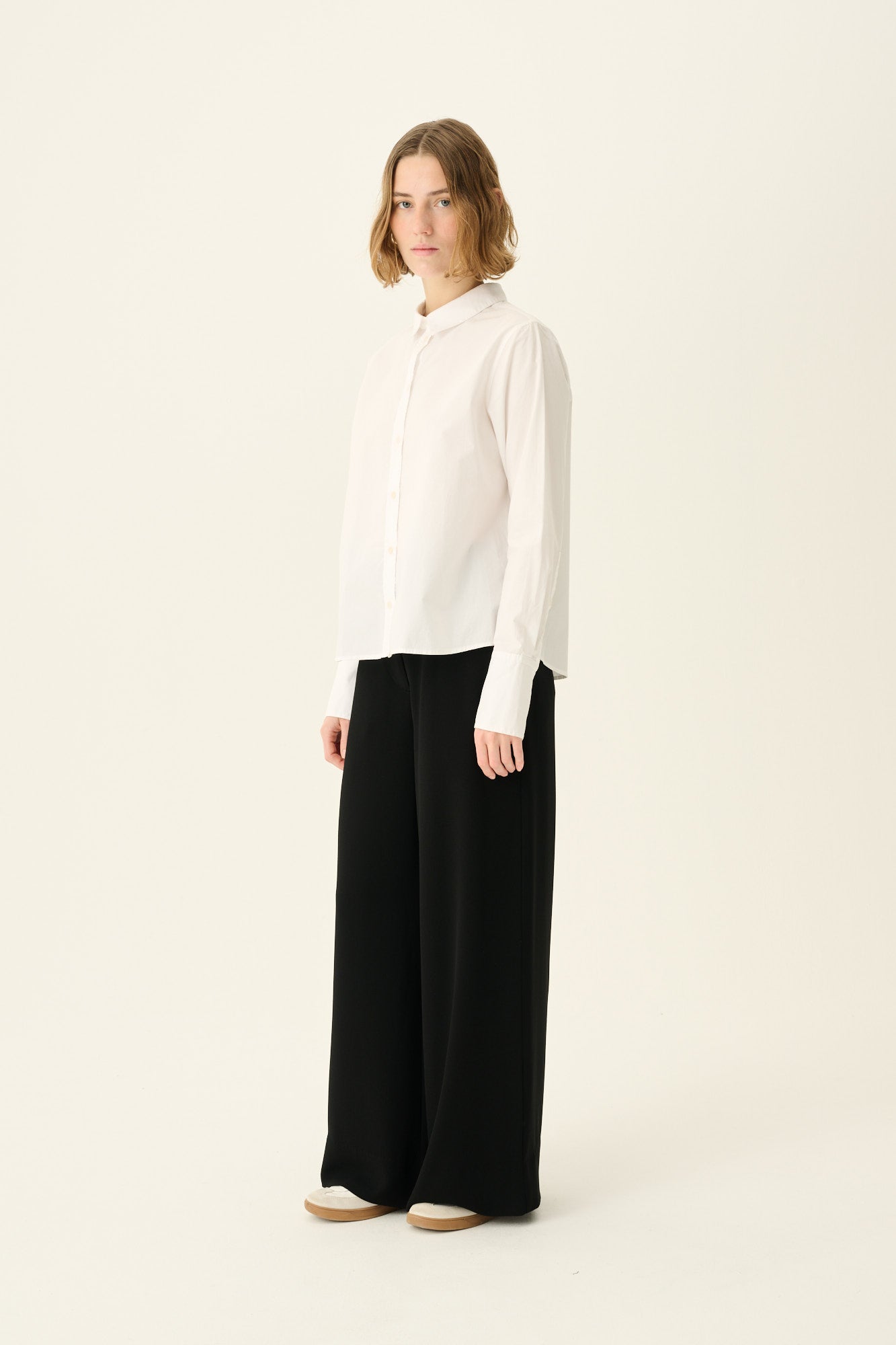Rue de Tokyo SYLINA ORGANIC GARMENT DYED POPLIN Shirts WHITE