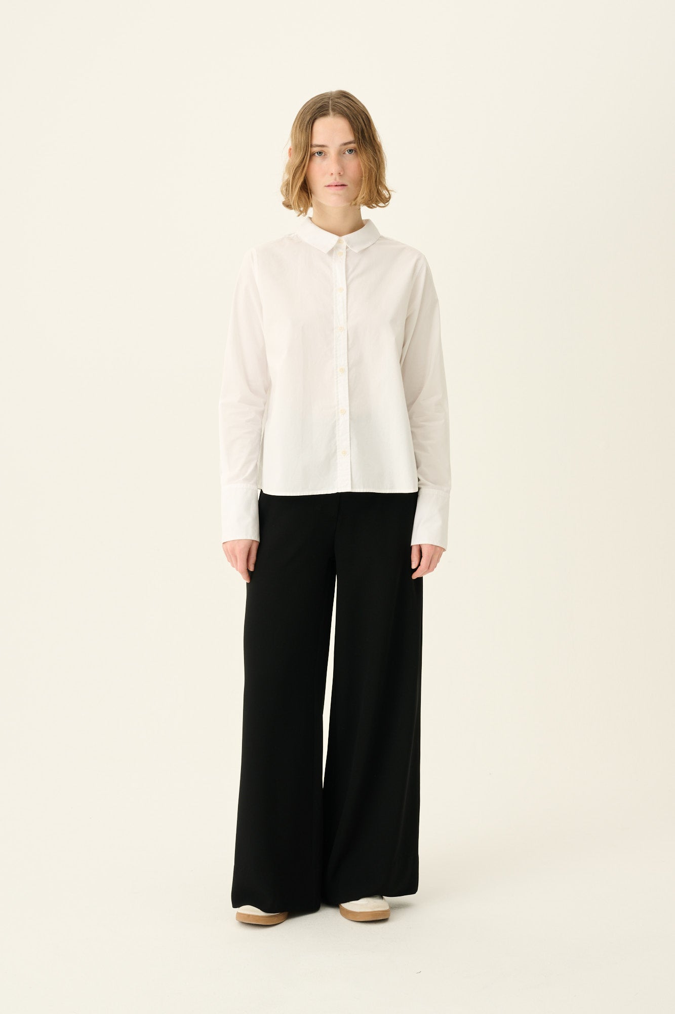 Rue de Tokyo SYLINA ORGANIC GARMENT DYED POPLIN Shirts WHITE