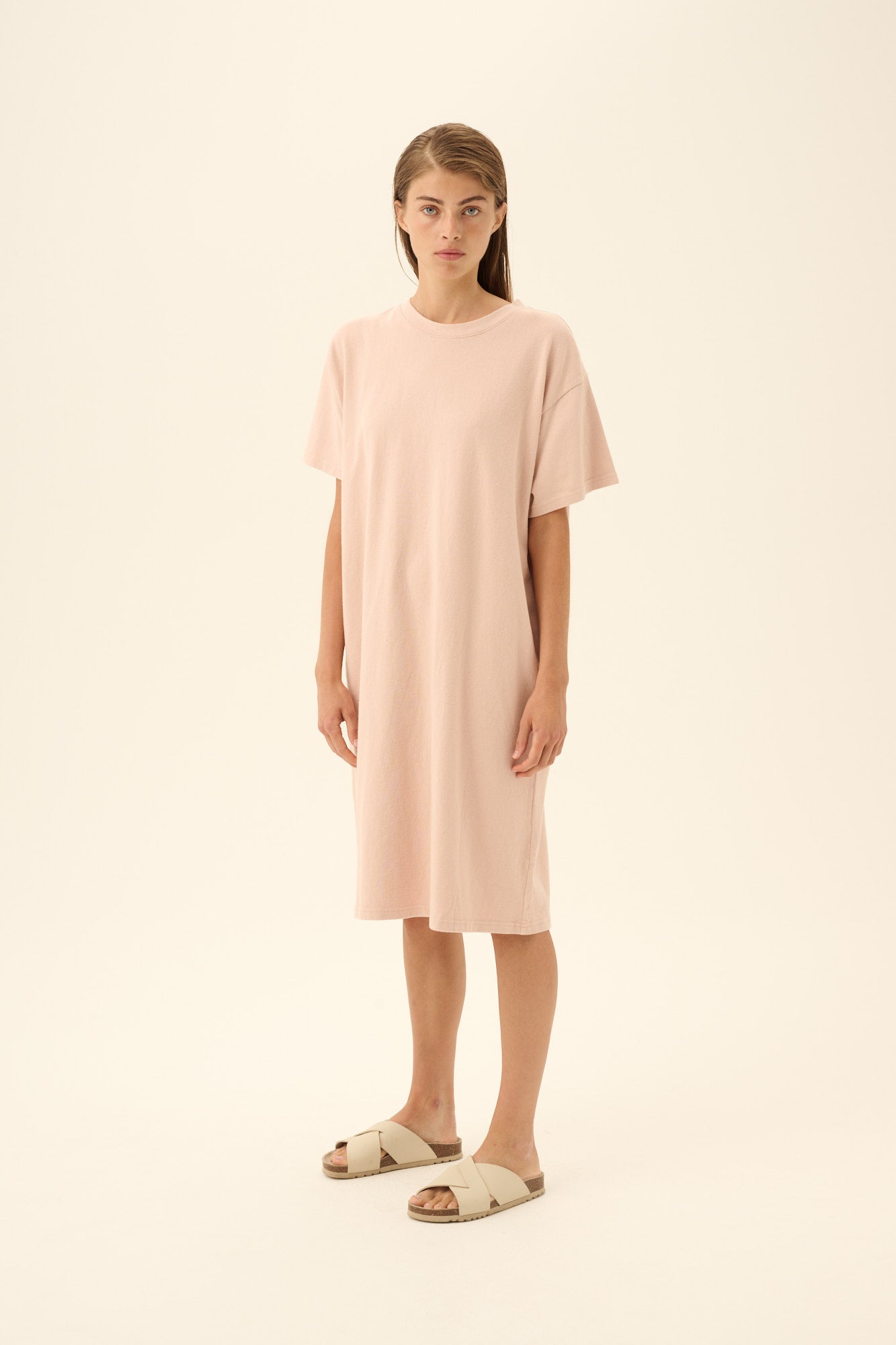 Rue de Tokyo TATIANA LIGHT GMTD JERSEY Dresses BEIGE ROSE
