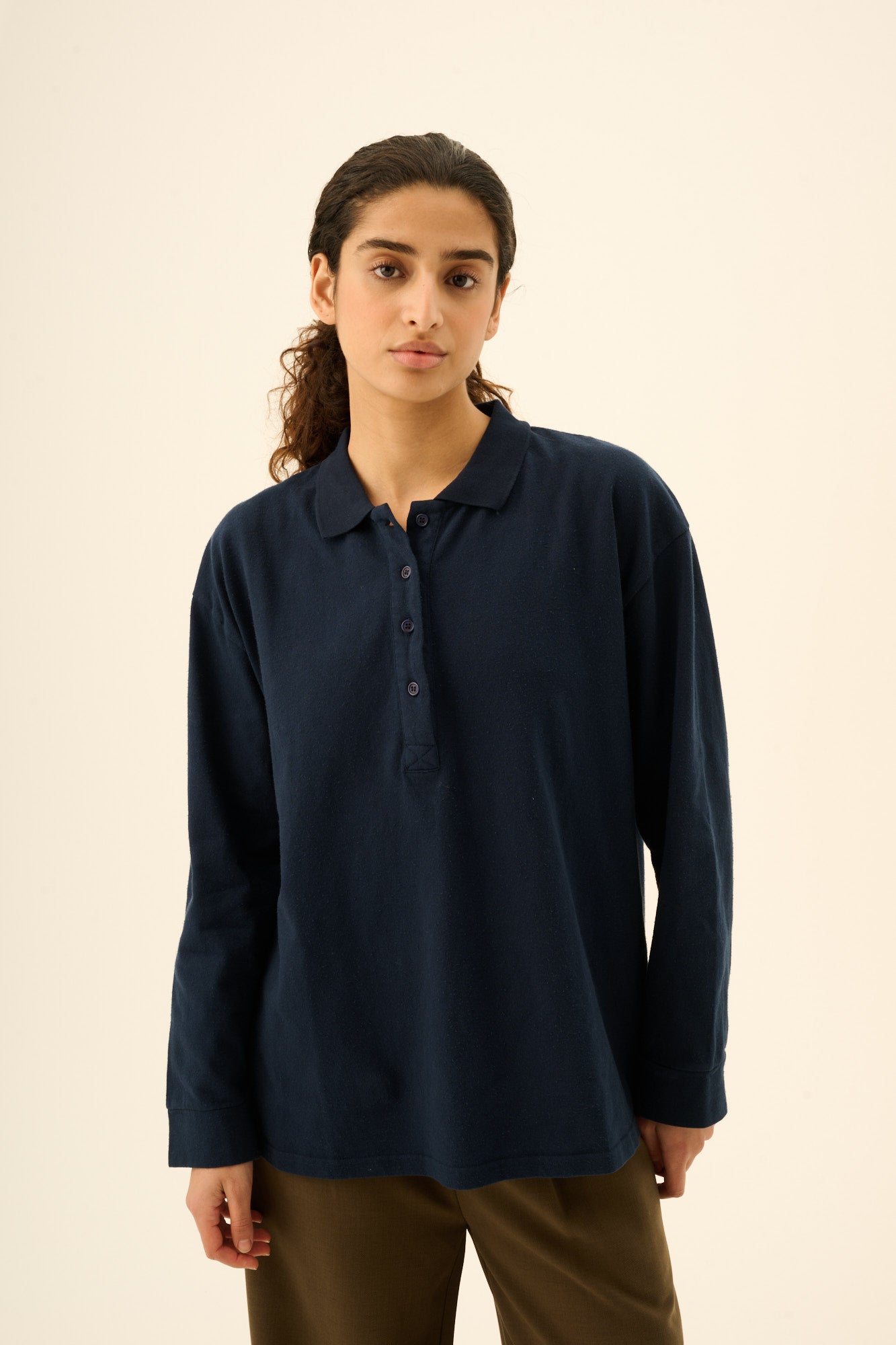 Rue de Tokyo TENNA LIGHT GMTD JERSEY T-Shirts DARK NAVY