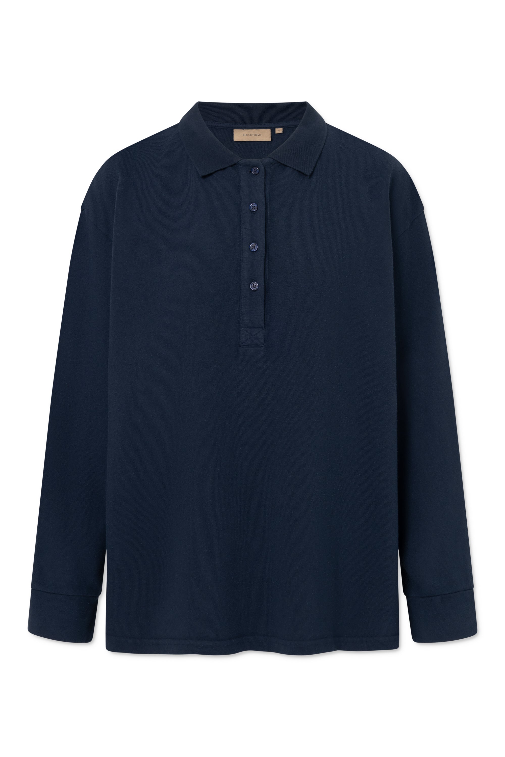 Rue de Tokyo TENNA LIGHT GMTD JERSEY T-Shirts DARK NAVY