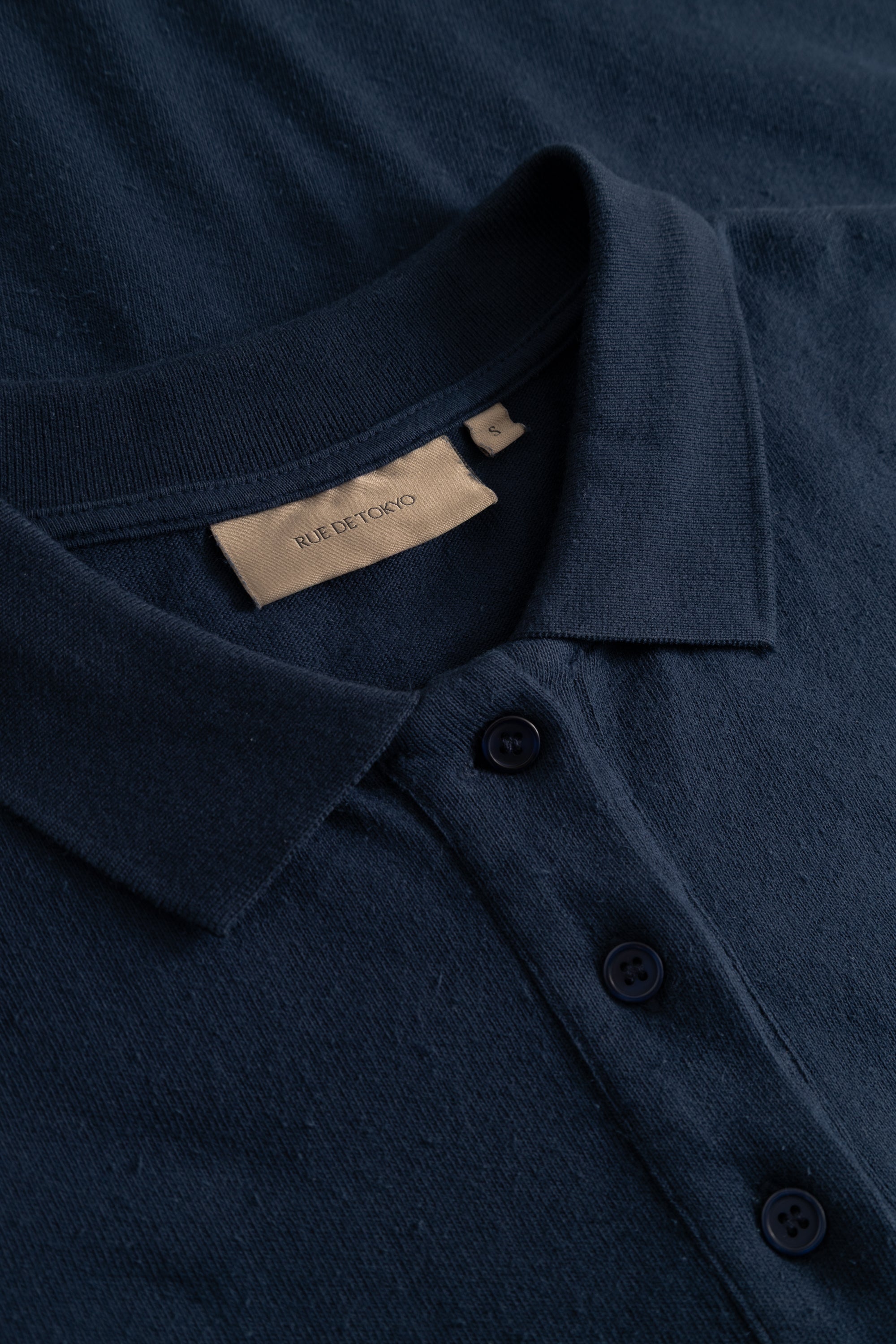 Rue de Tokyo TENNA LIGHT GMTD JERSEY T-Shirts DARK NAVY