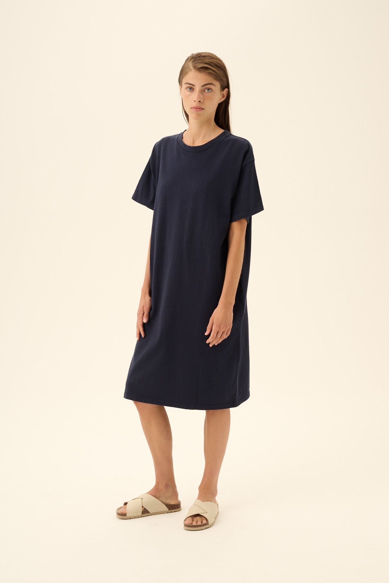 Rue de Tokyo TESS LIGHT GMTD JERSEY Dresses NAVY