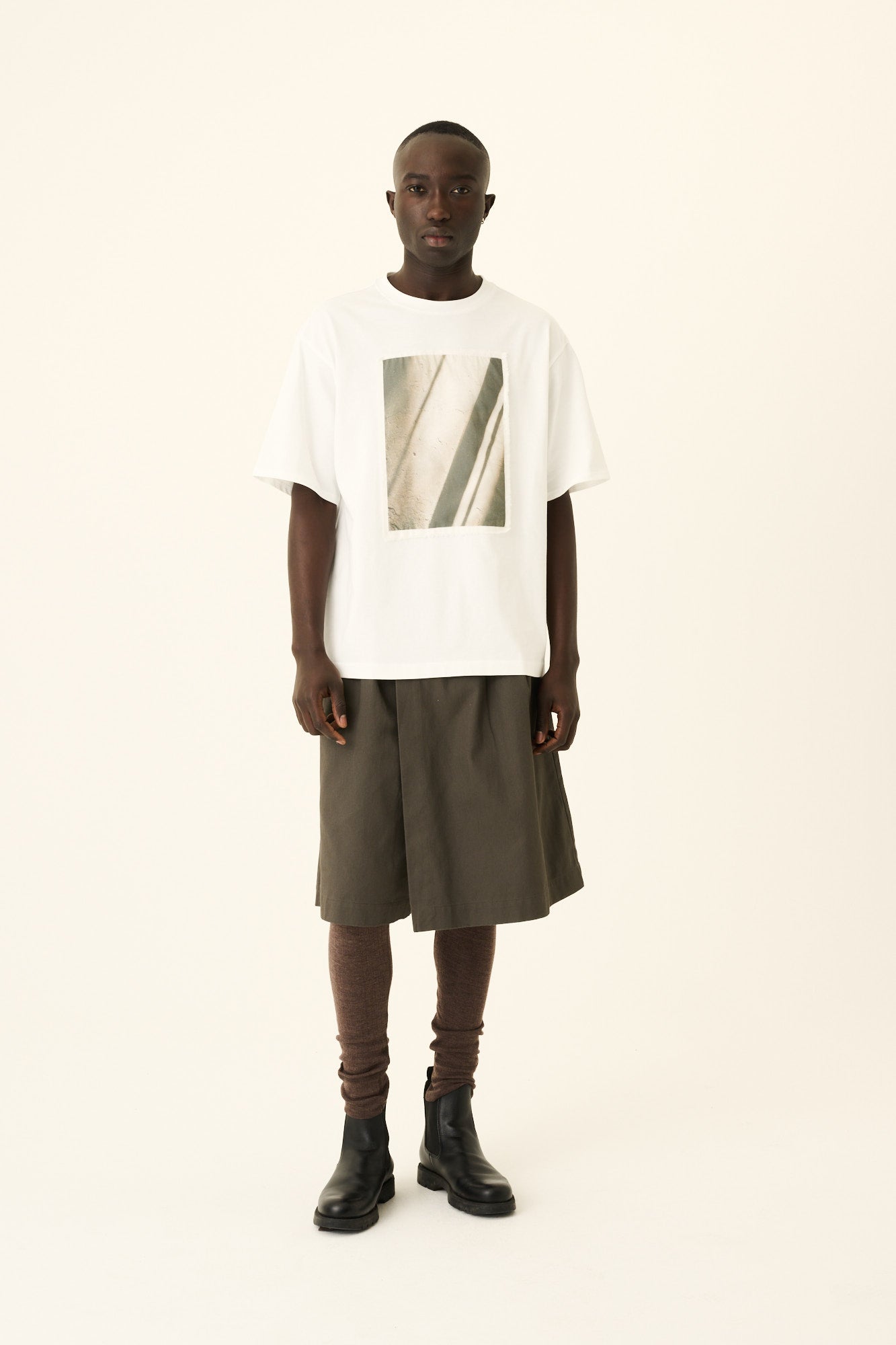 Rue de Tokyo THEODORE LIGHT JERSEY T-Shirts WHITE OFF WHITE PRINT