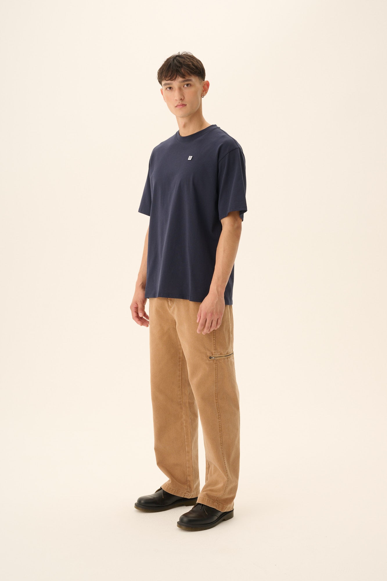 Rue de Tokyo THOMAS COTTON JERSEY T-Shirts DARK NAVY