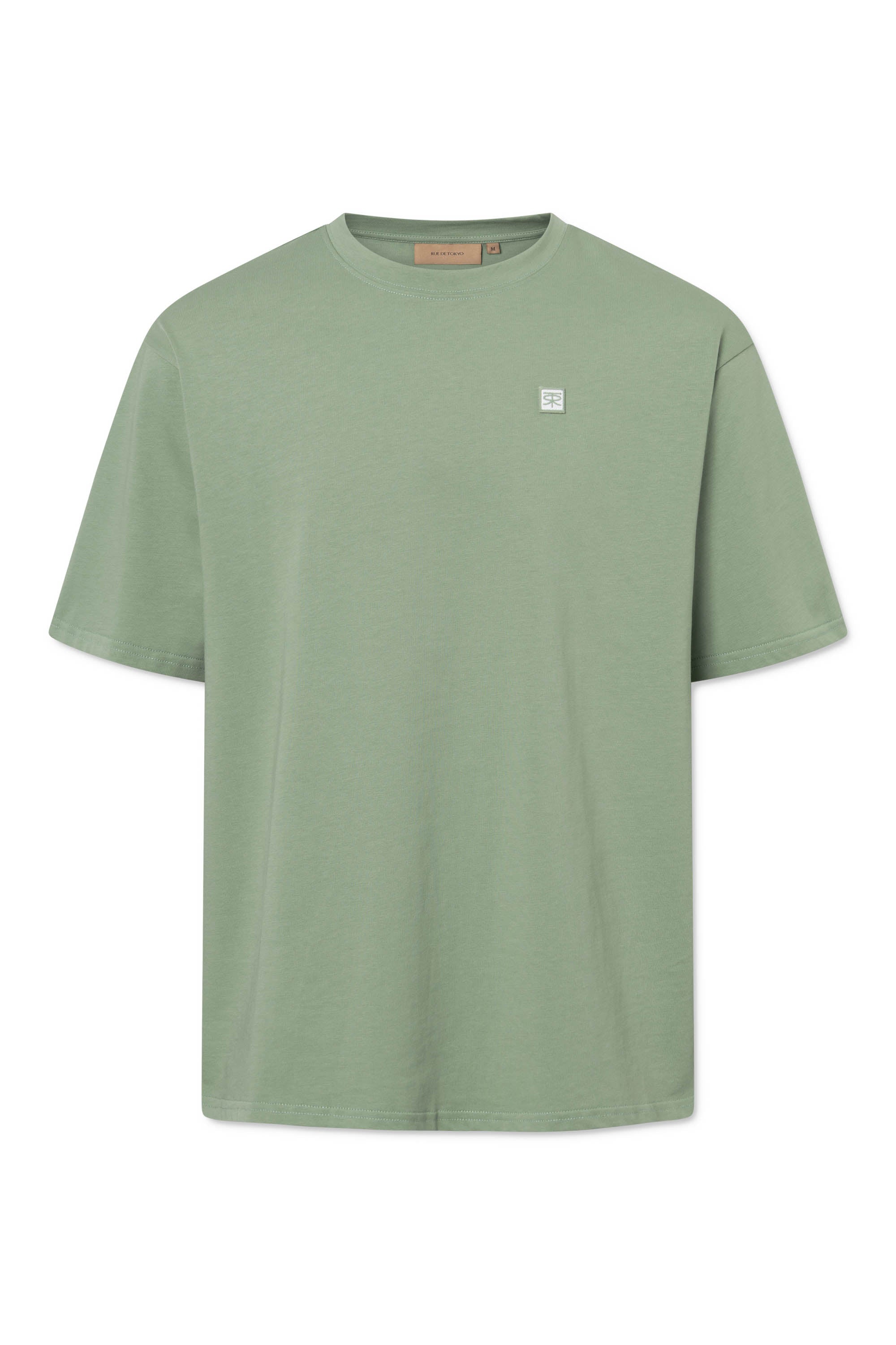 Rue de Tokyo THOMAS COTTON JERSEY T-Shirts SAGE GREEN
