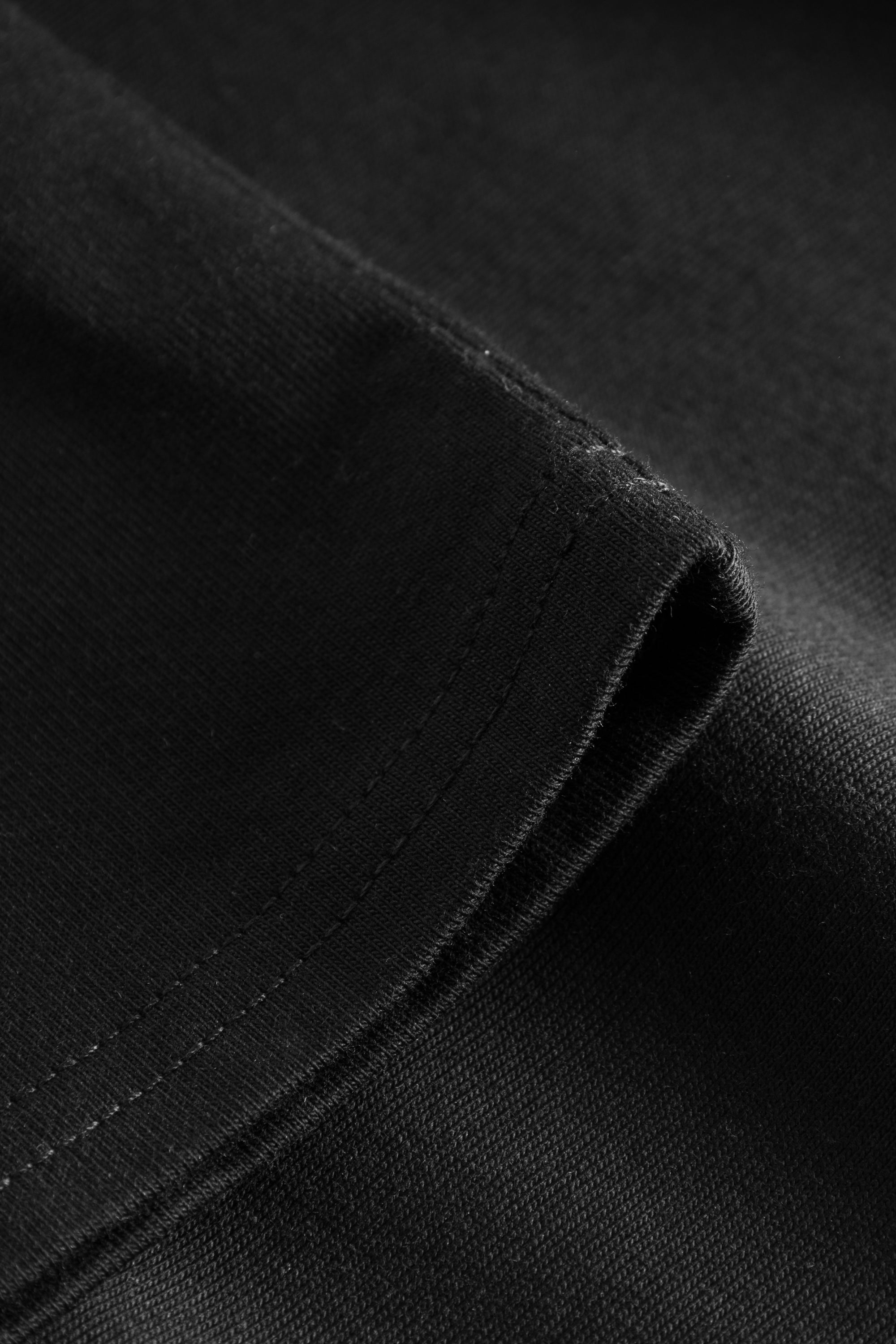 Rue de Tokyo THOMAS EMBROIDERY PATCH COTTON JERSEY T-SHIRTS BLACK