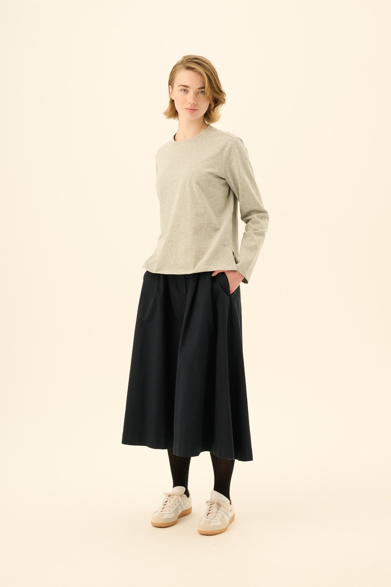 Rue de Tokyo TIMEA JERSEY T-Shirts GREY MELANGE
