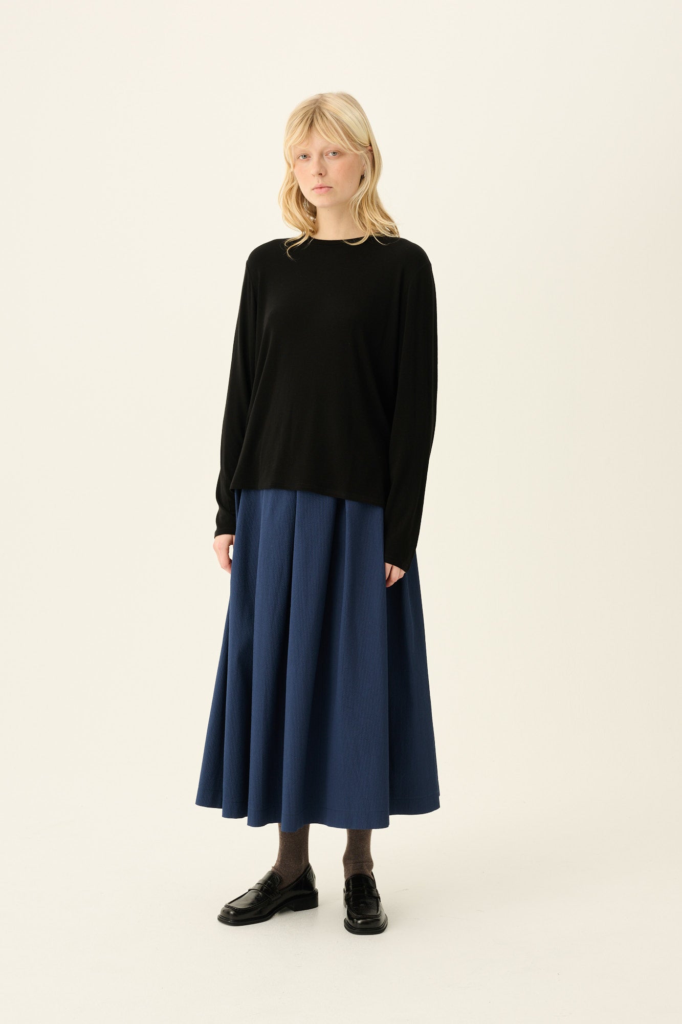 Rue de Tokyo TIMEA MERINO JERSEY Sweater JET BLACK