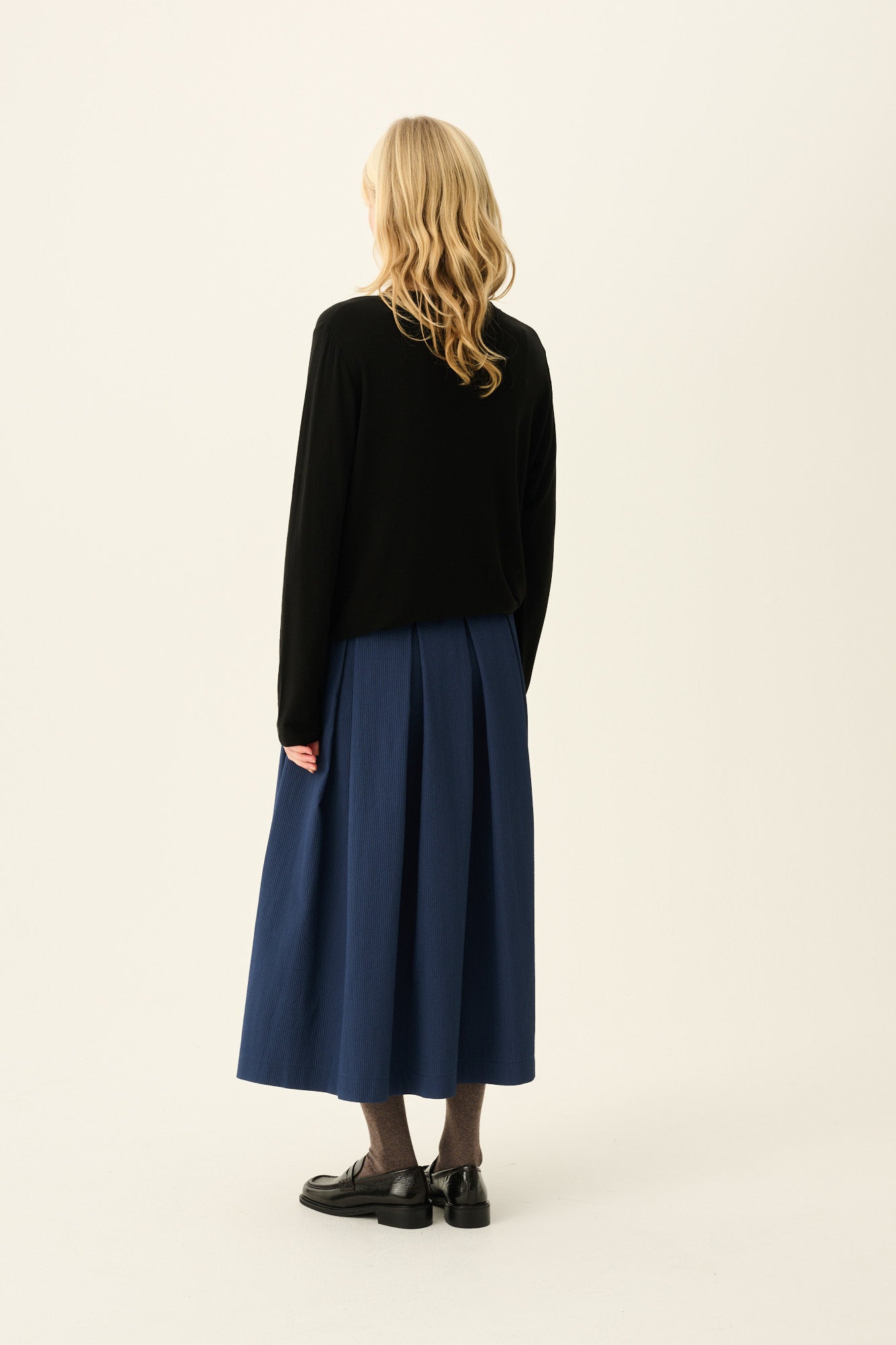 Rue de Tokyo TIMEA MERINO JERSEY Knitwear JET BLACK