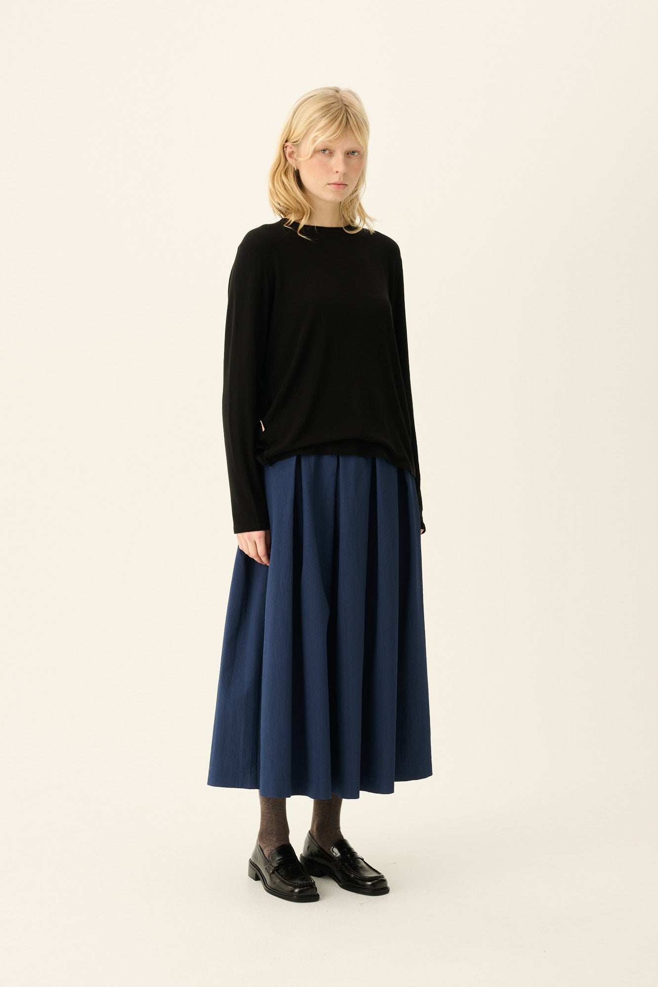 Rue de Tokyo TIMEA MERINO JERSEY Sweater JET BLACK