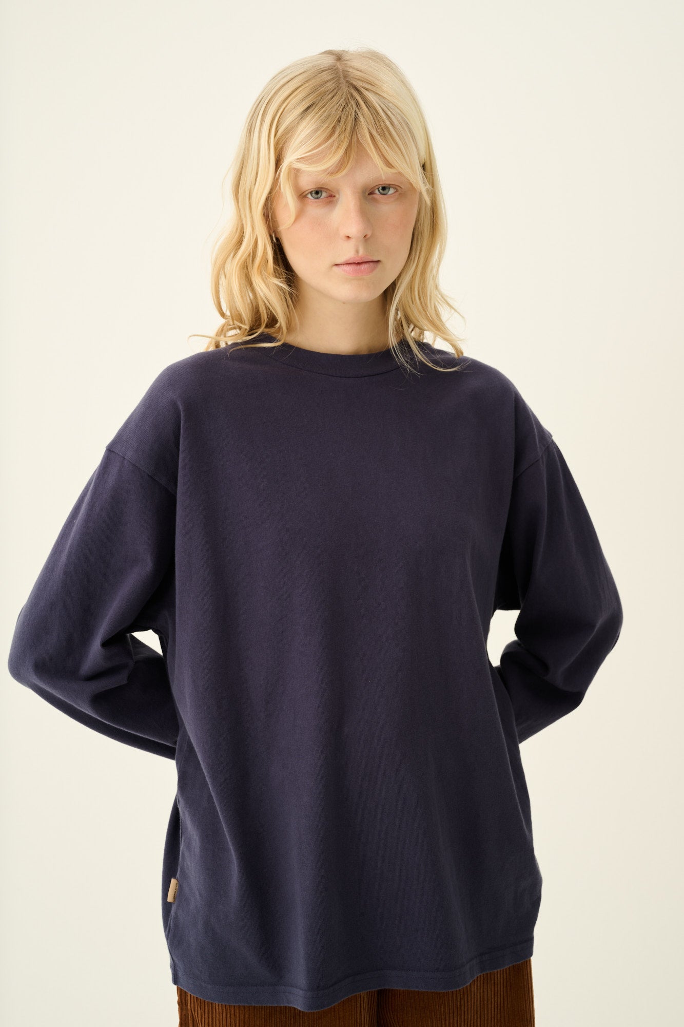 Rue de Tokyo TOMOYO GARMENT DYED LIGHT JERSEY T-Shirts GREY STONE