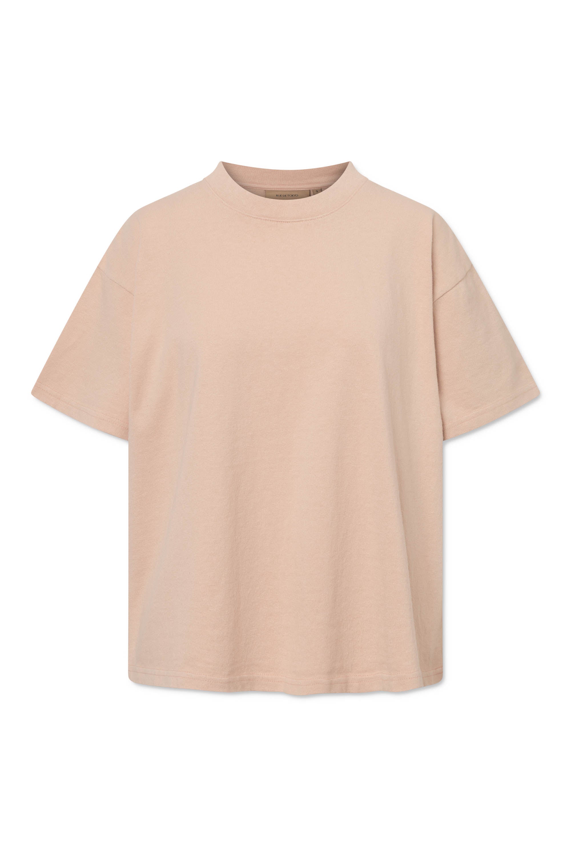 Rue de Tokyo TORA LIGHT GMTD JERSEY T-Shirts BEIGE ROSE