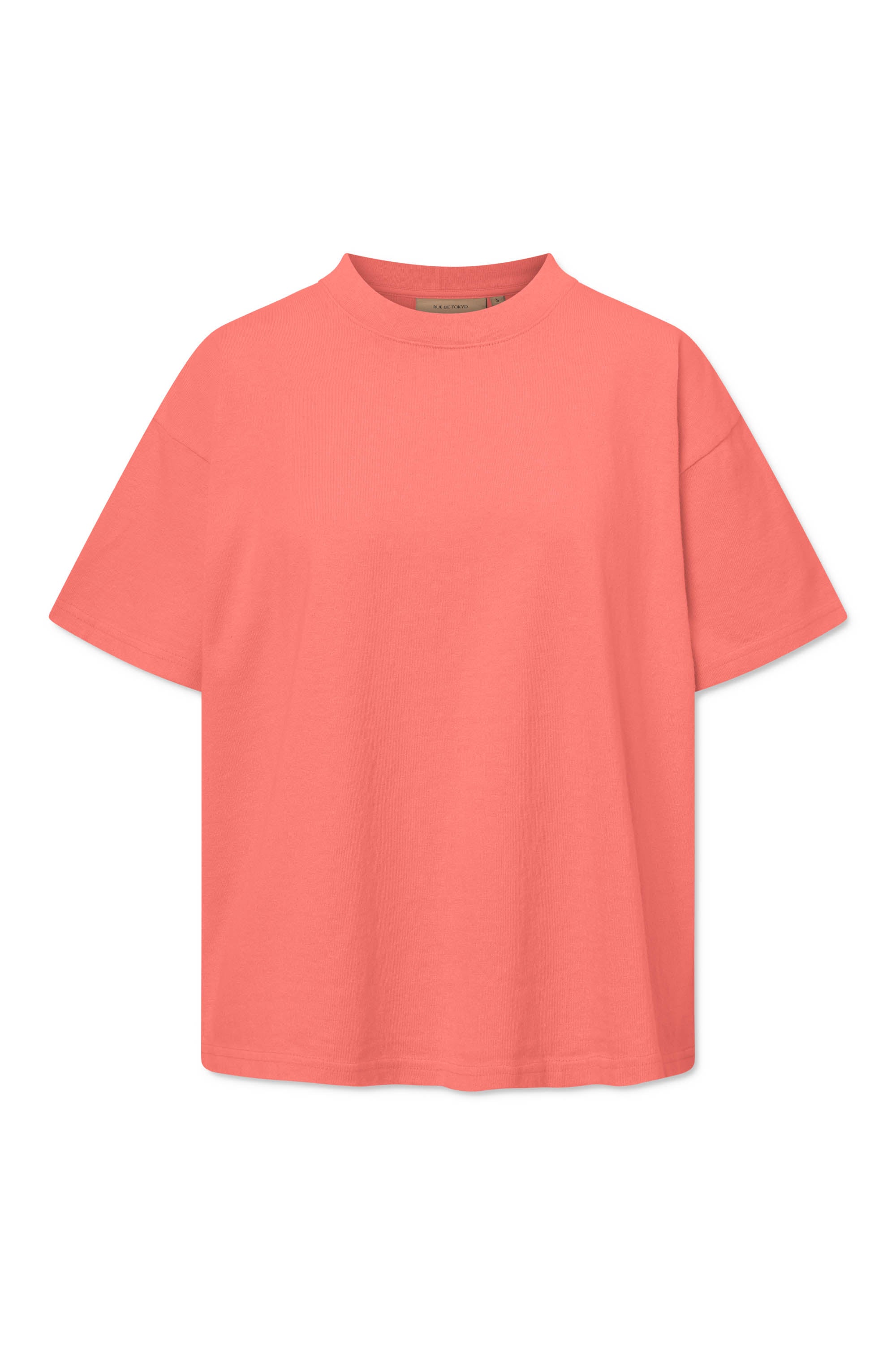 Rue de Tokyo TORA LIGHT GMTD JERSEY T-Shirts CORAL RED