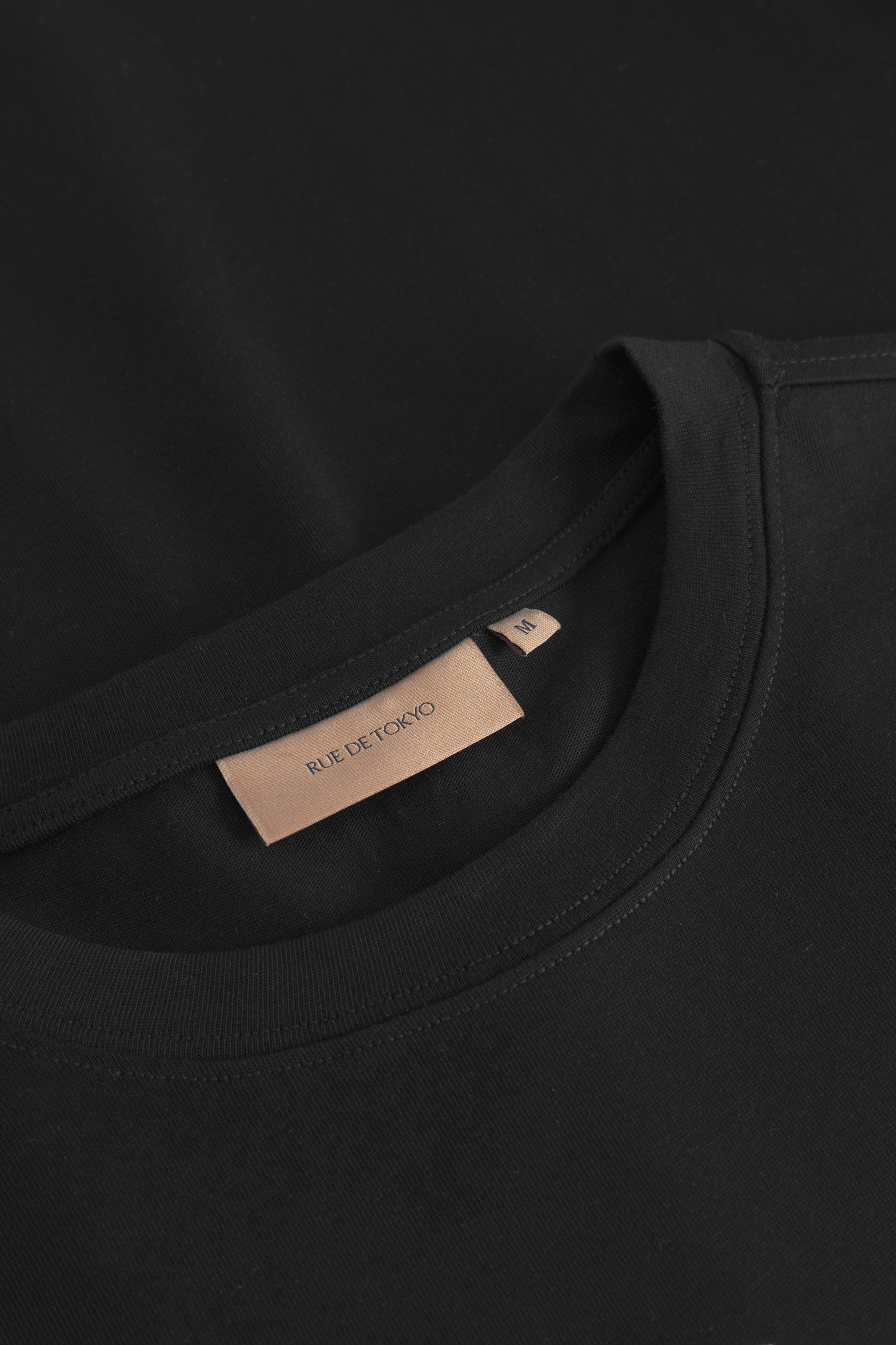 Rue de Tokyo TOYO MOOMIN COTTON JERSEY T-Shirts BLACK OFF WHITE PRINT