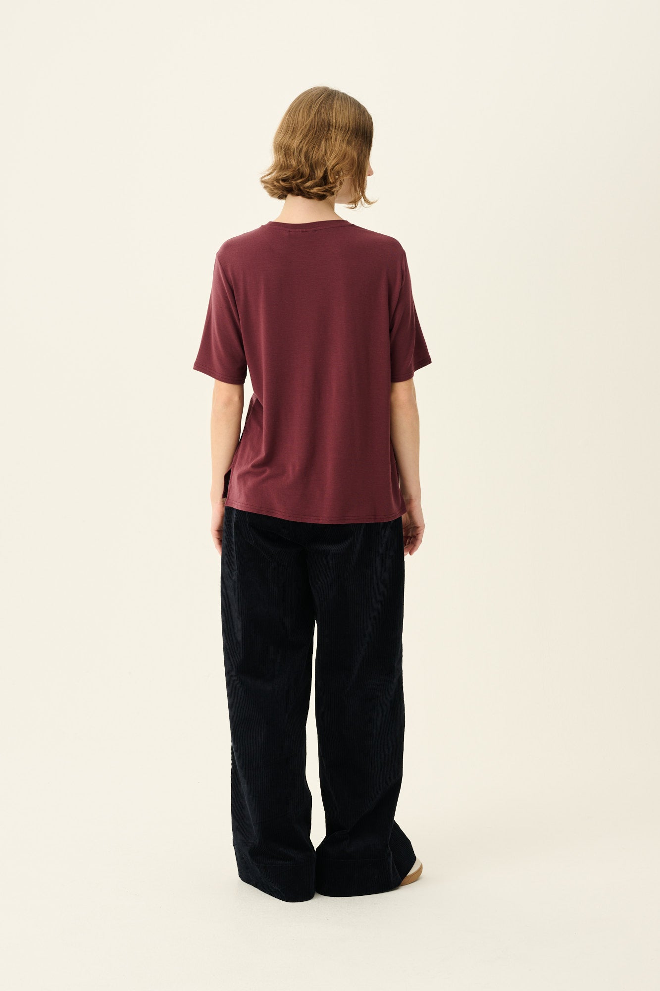 Rue de Tokyo TRISH MERINO JERSEY Sweater BURGUNDY