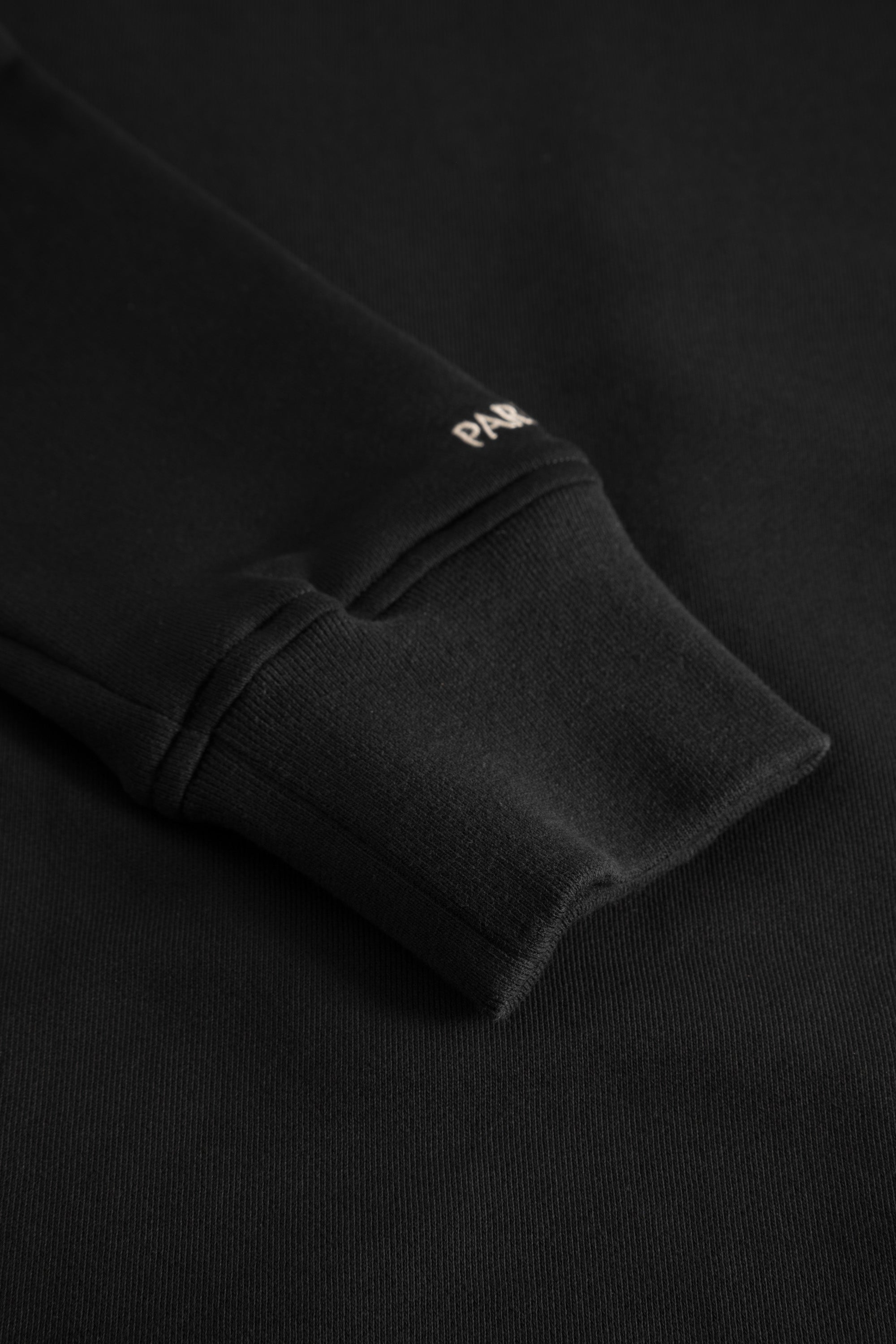 Rue de Tokyo TROY MG-10A SOFT BRUSH T-SHIRTS BLACK/CREME EMB