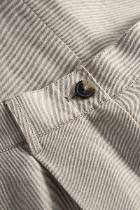 Rue de Tokyo PILU PANTS SOLID BEIGE TWILL PANTS SOLID BEIGE TWILL