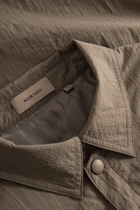 Rue de Tokyo SERGIO SHIRT DARK TAUPE SHIRTS DARK TAUPE